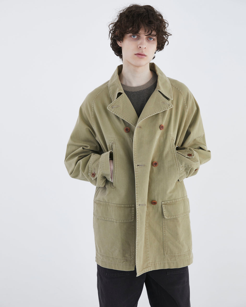 Khakis - Double Chore Coat (Khaki) product image 6 | TRAB K-Fashion Australia