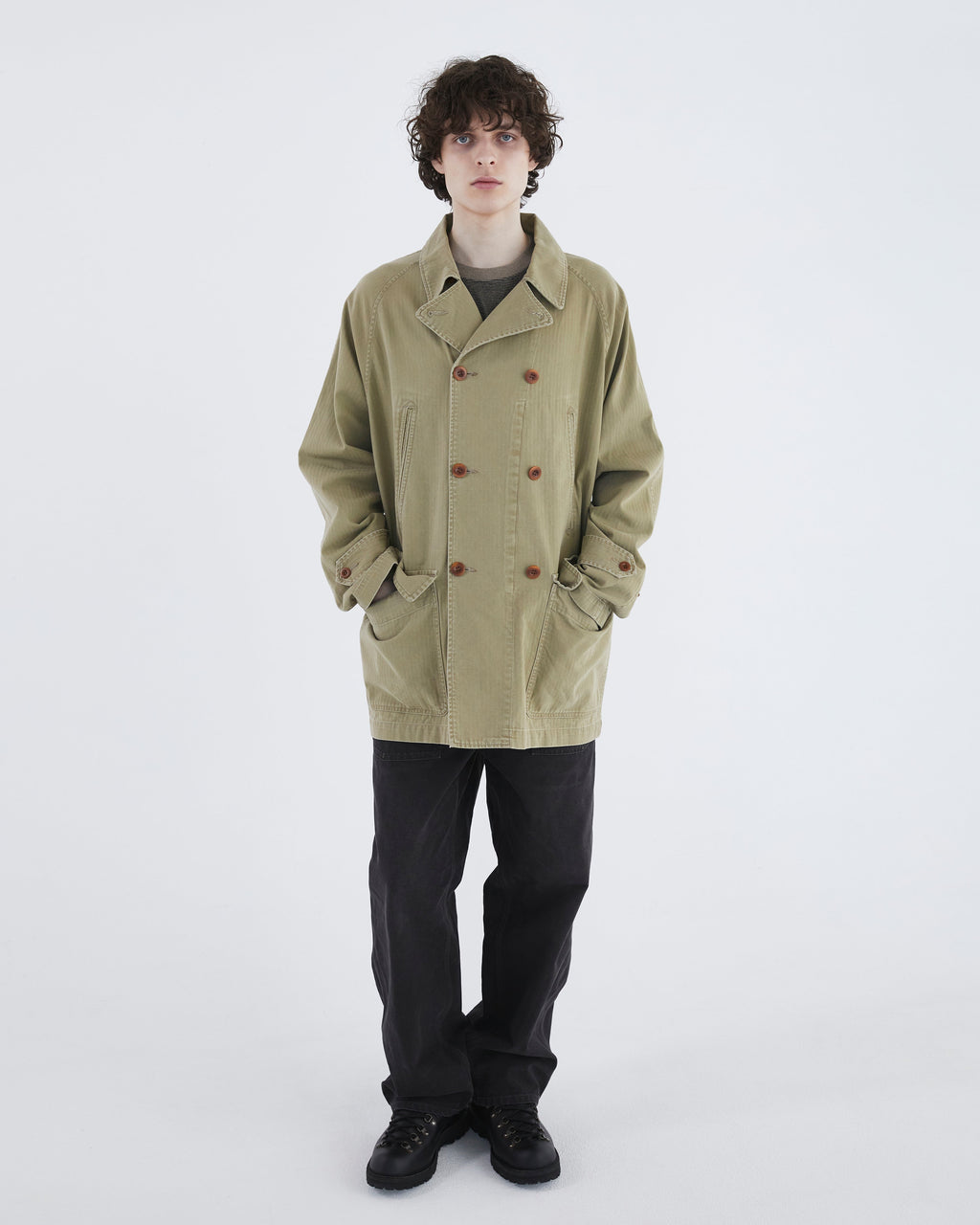 Khakis - Double Chore Coat (Khaki) product image 7 | TRAB K-Fashion Australia