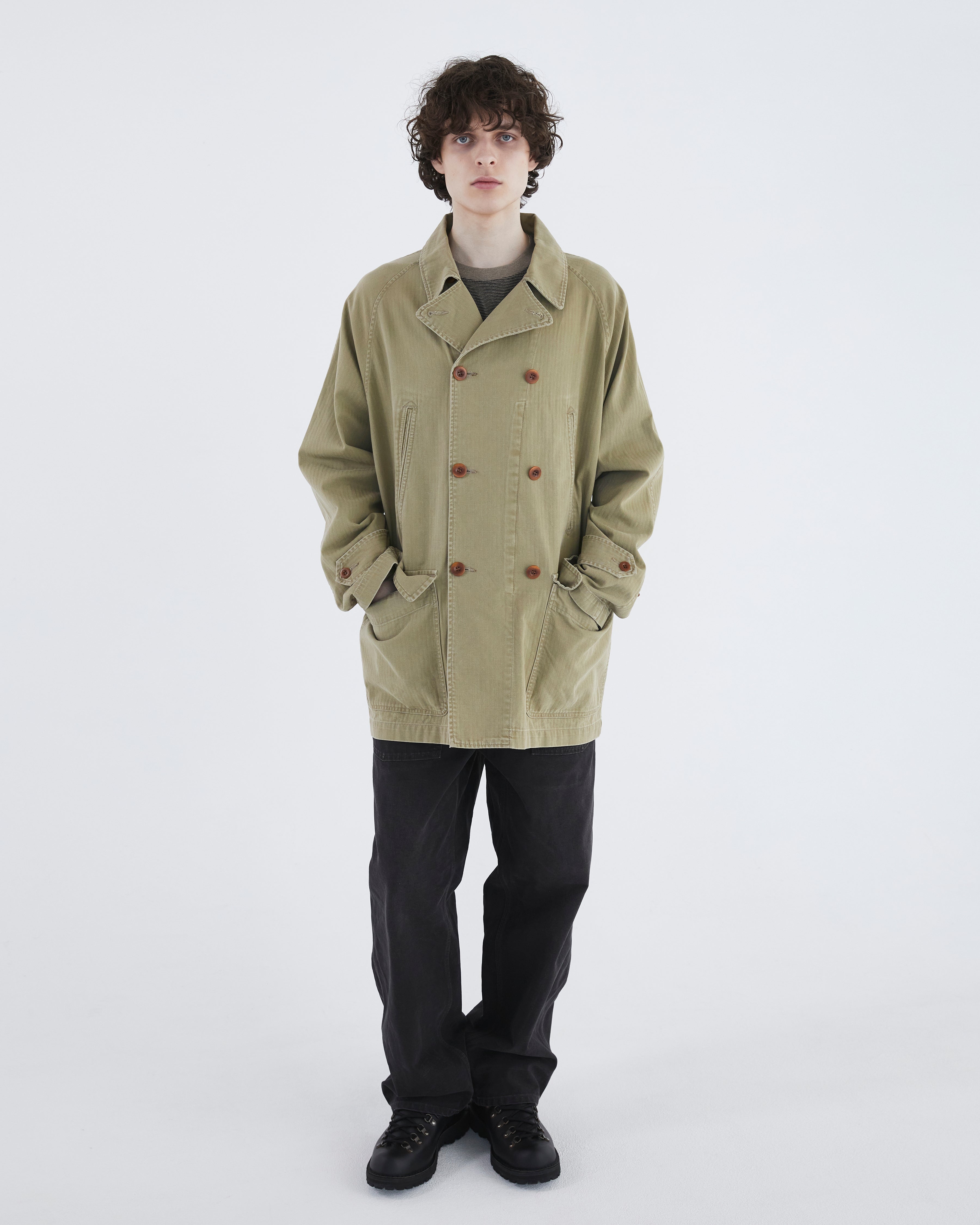 Khakis - Double Chore Coat (Khaki) product image 7 | TRAB K-Fashion Australia