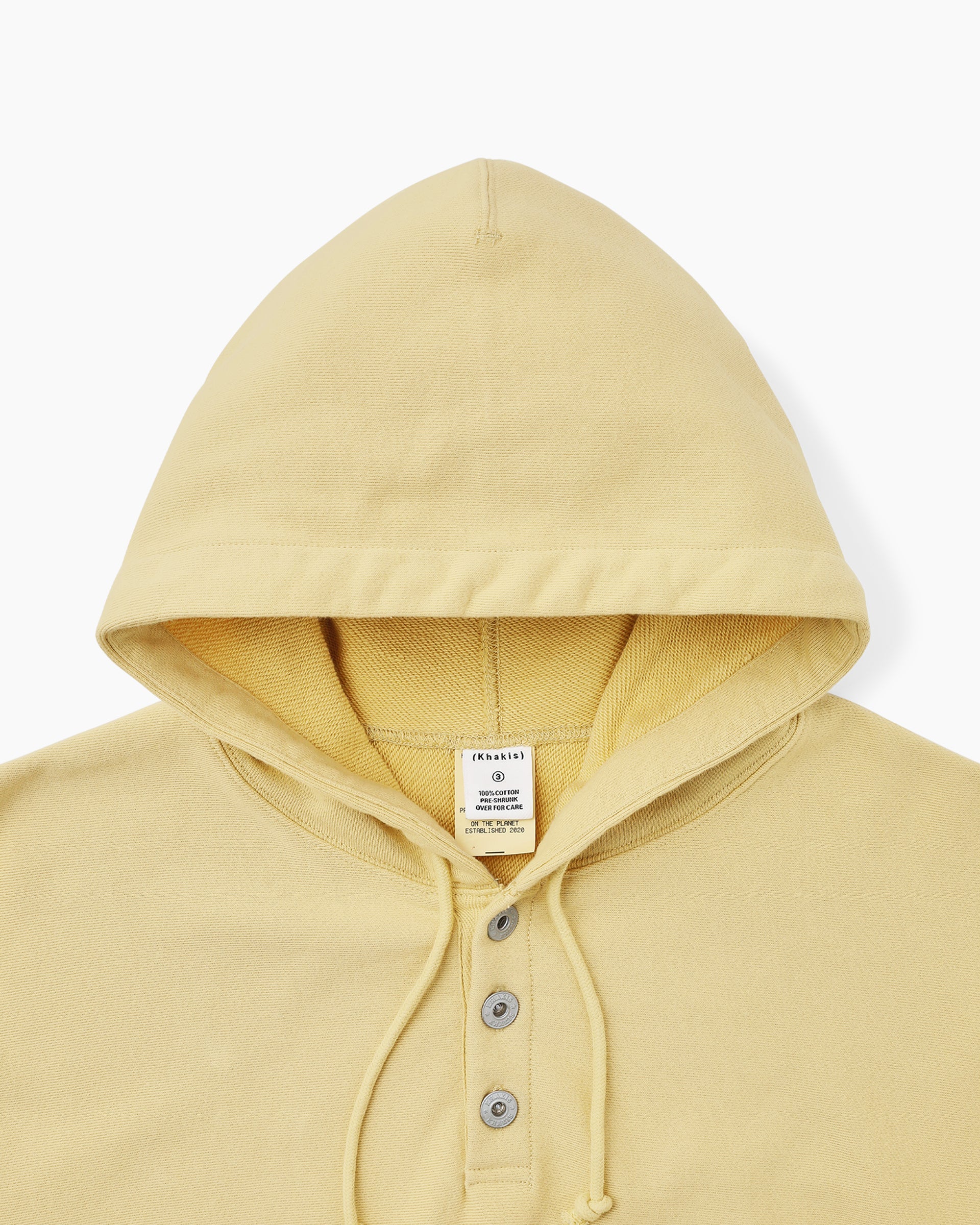 Khakis - Half Button Hoodie (Yellow) product image 2 | TRAB K-Fashion Australia