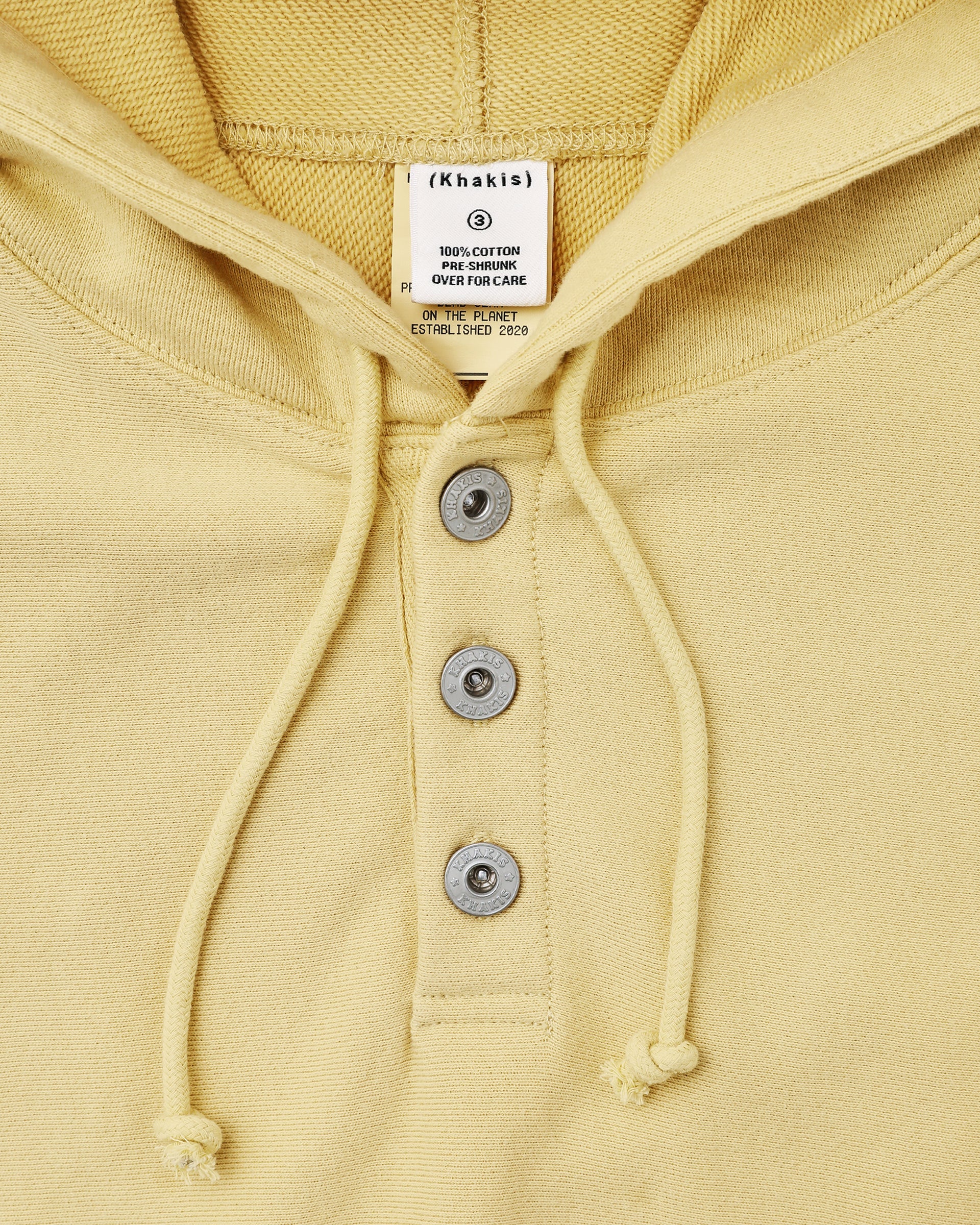 Khakis - Half Button Hoodie (Yellow) product image 3 | TRAB K-Fashion Australia