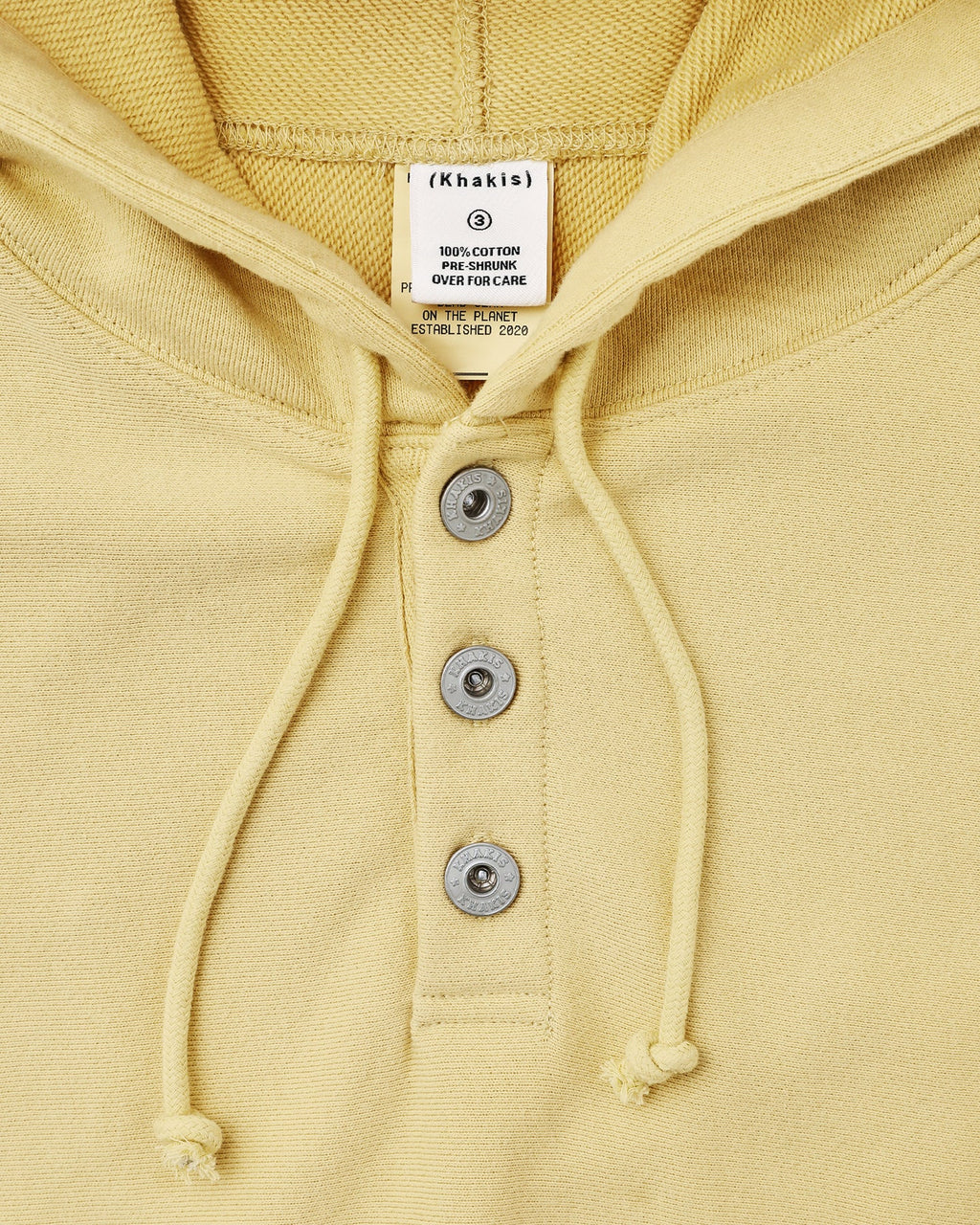 Khakis - Half Button Hoodie (Yellow) product image 3 | TRAB K-Fashion Australia