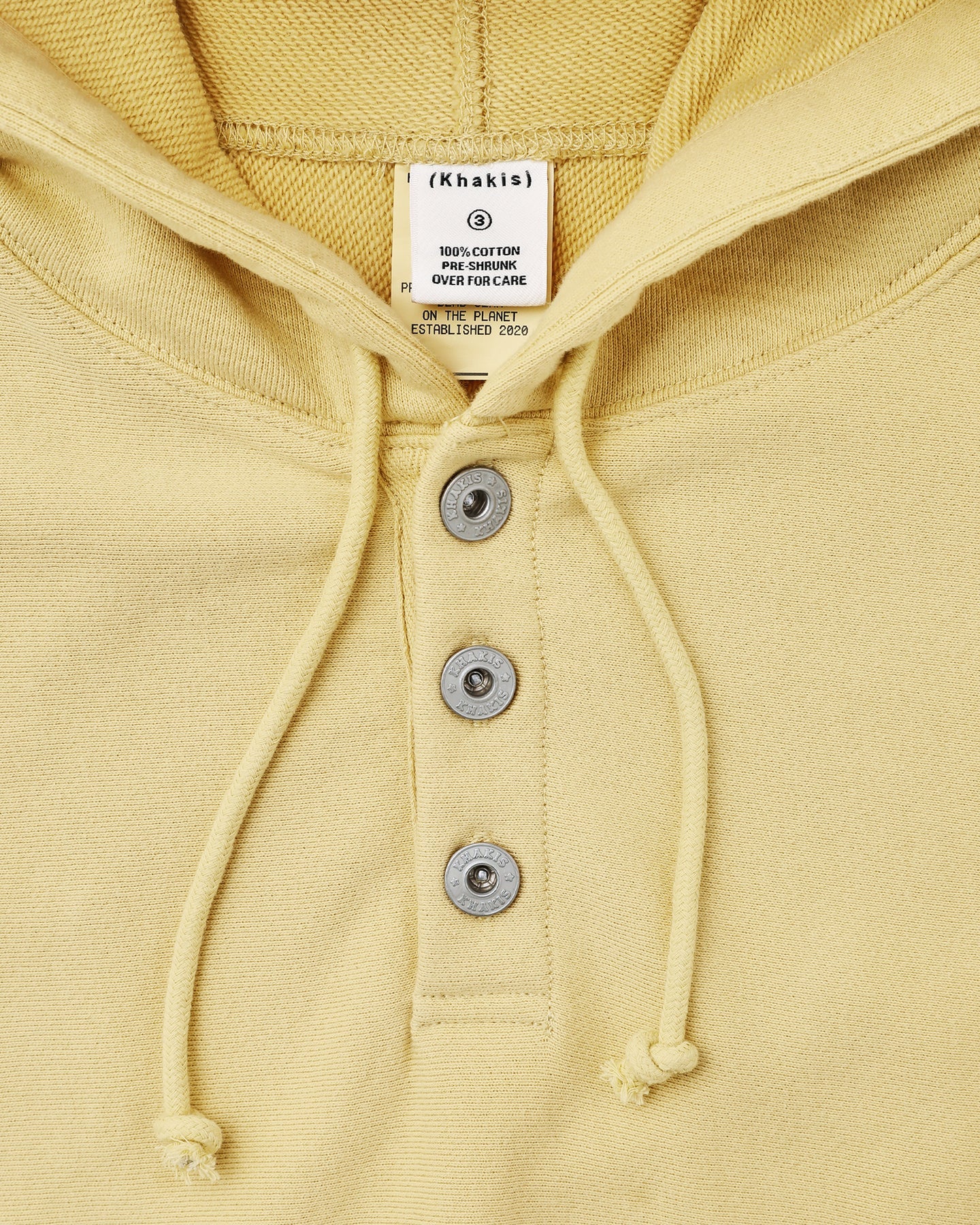 Khakis - Half Button Hoodie (Yellow) product image 3 | TRAB K-Fashion Australia