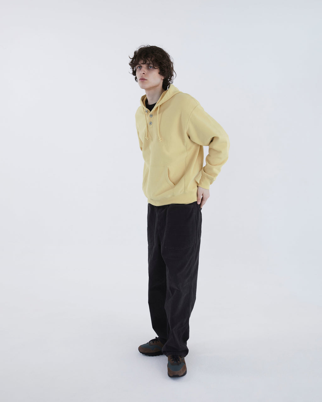 Khakis - Half Button Hoodie (Yellow) product image 6 | TRAB K-Fashion Australia