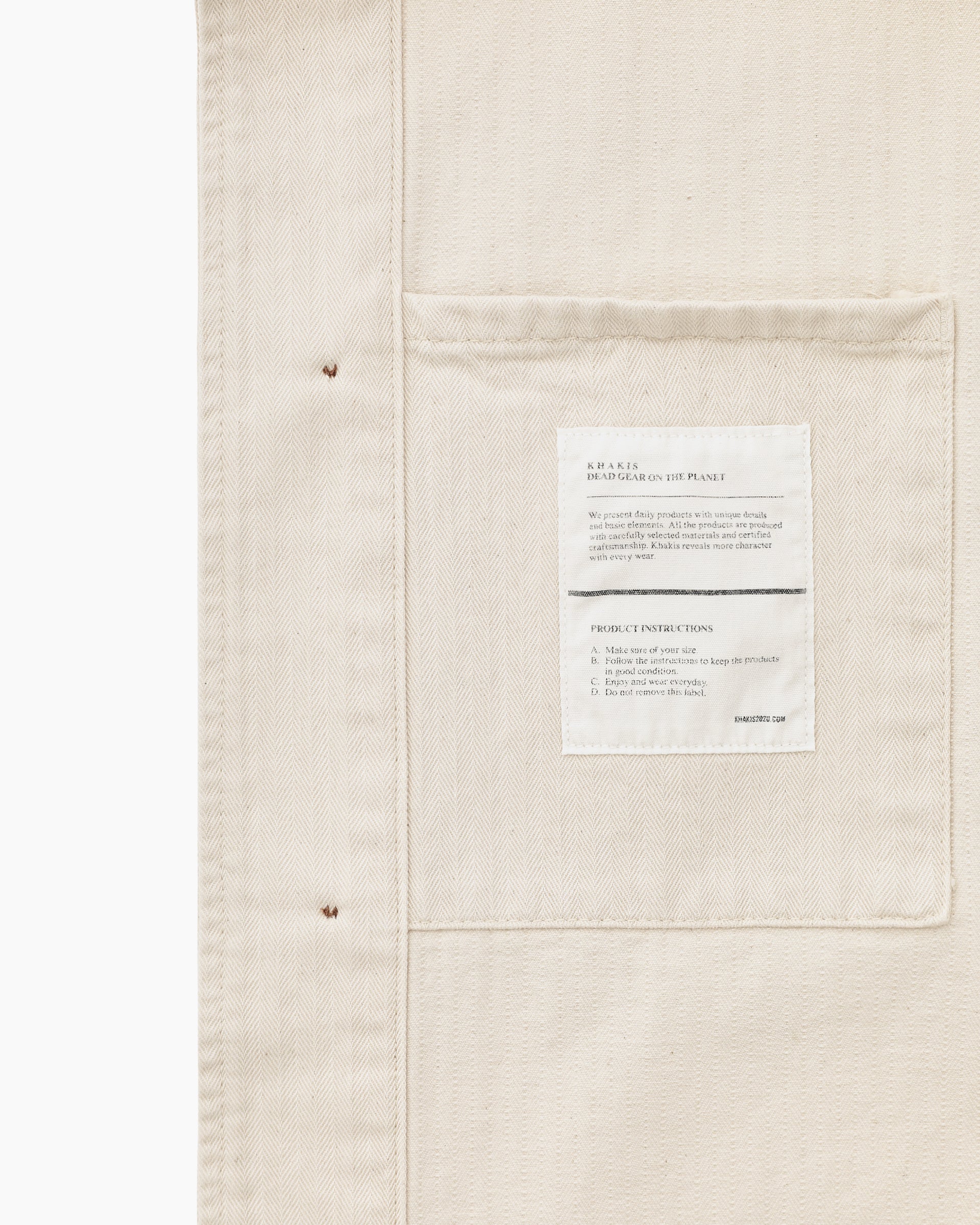 Khakis - Hbt Port Jacket (Ecru) product image 5 | TRAB K-Fashion Australia