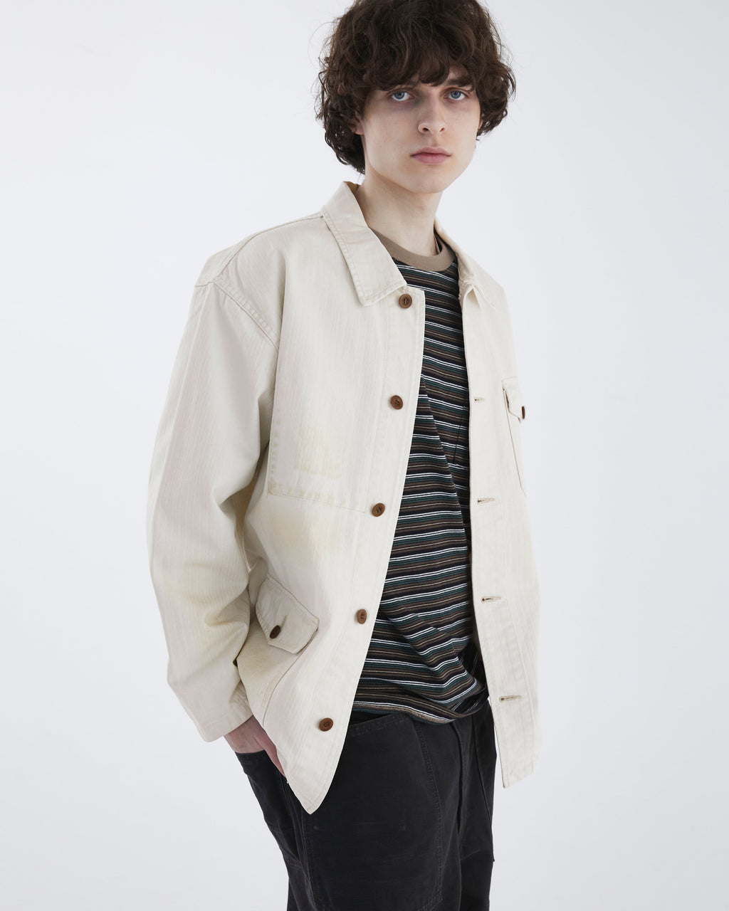 Khakis - Hbt Port Jacket (Ecru) product image 7 | TRAB K-Fashion Australia