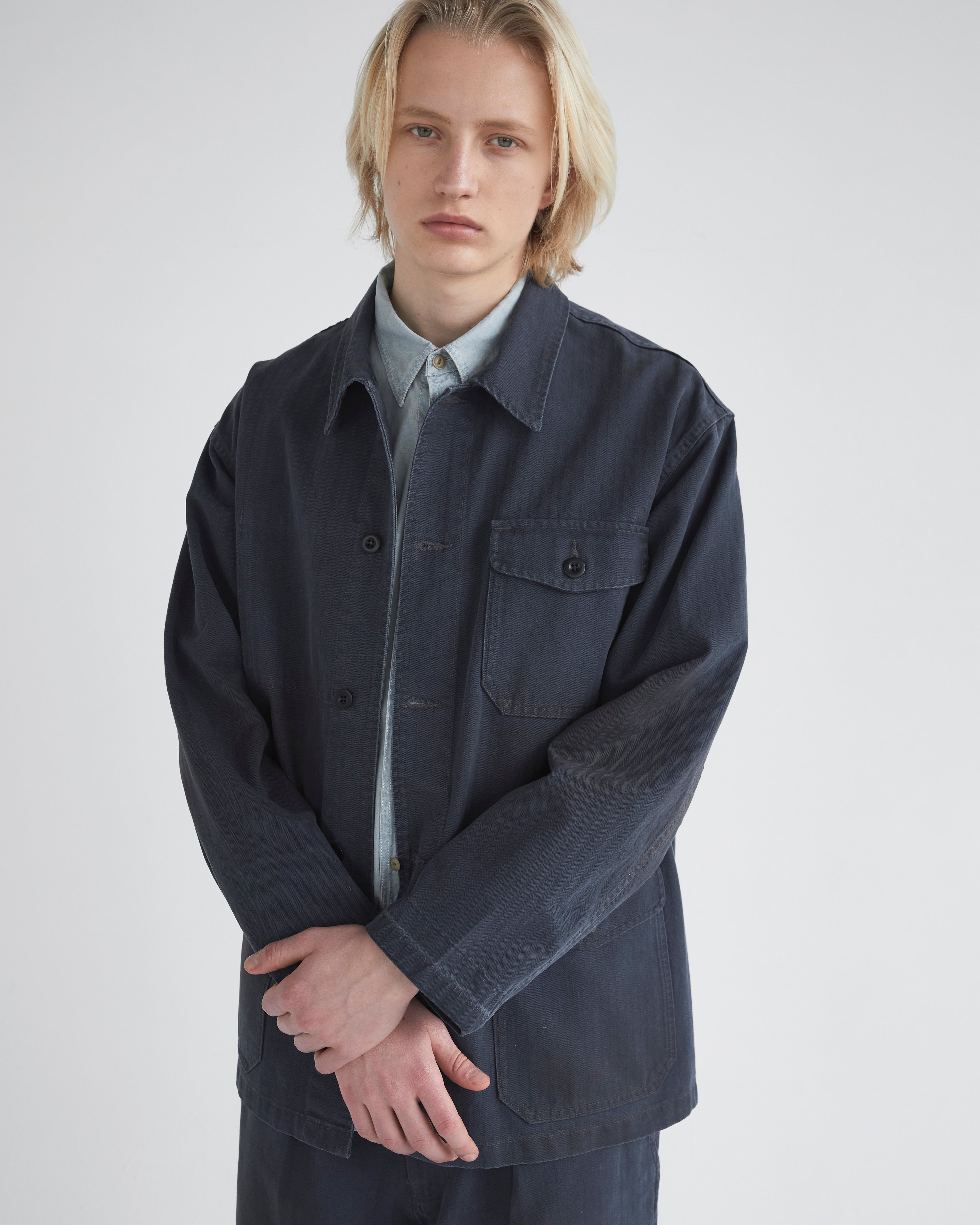 Khakis - Hbt Port Jacket (Navy) product image 7 | TRAB K-Fashion Australia