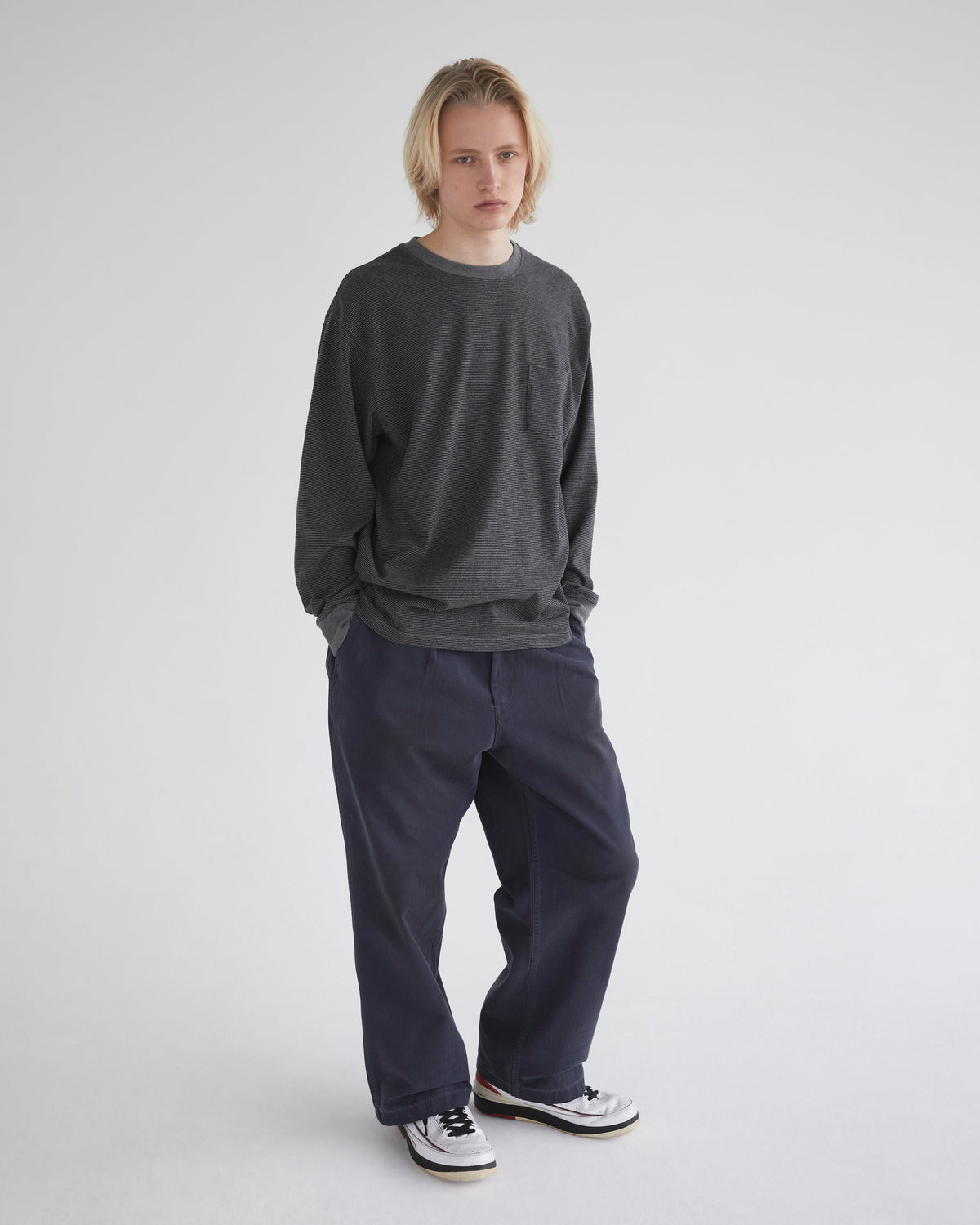Khakis - Heather L/S Tee (Charcoal) product image 5 | TRAB K-Fashion Australia