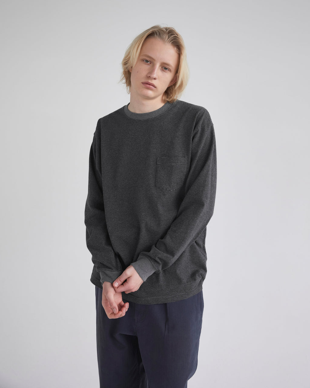 Khakis - Heather L/S Tee (Charcoal) product image 6 | TRAB K-Fashion Australia
