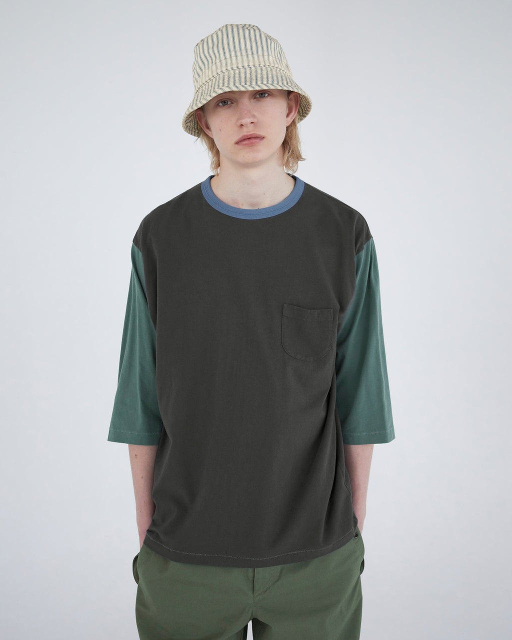 Khakis - Hickory Bucket Hat (Blue Stripe) product image 6 | TRAB K-Fashion Australia
