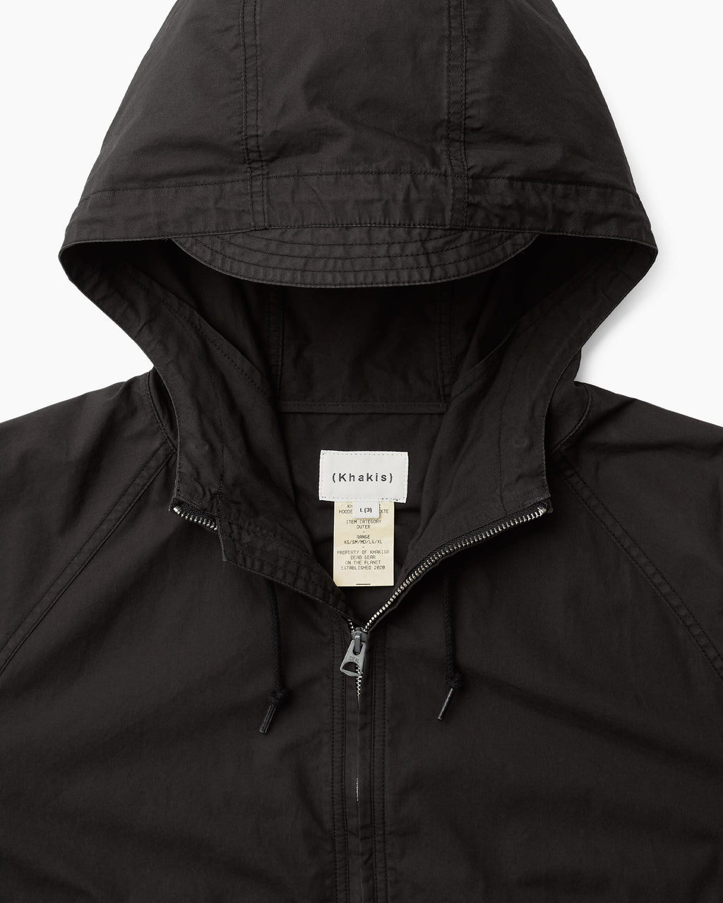 Khakis - Hooded Wind Jacket (Black) product image 2 | TRAB K-Fashion Australia
