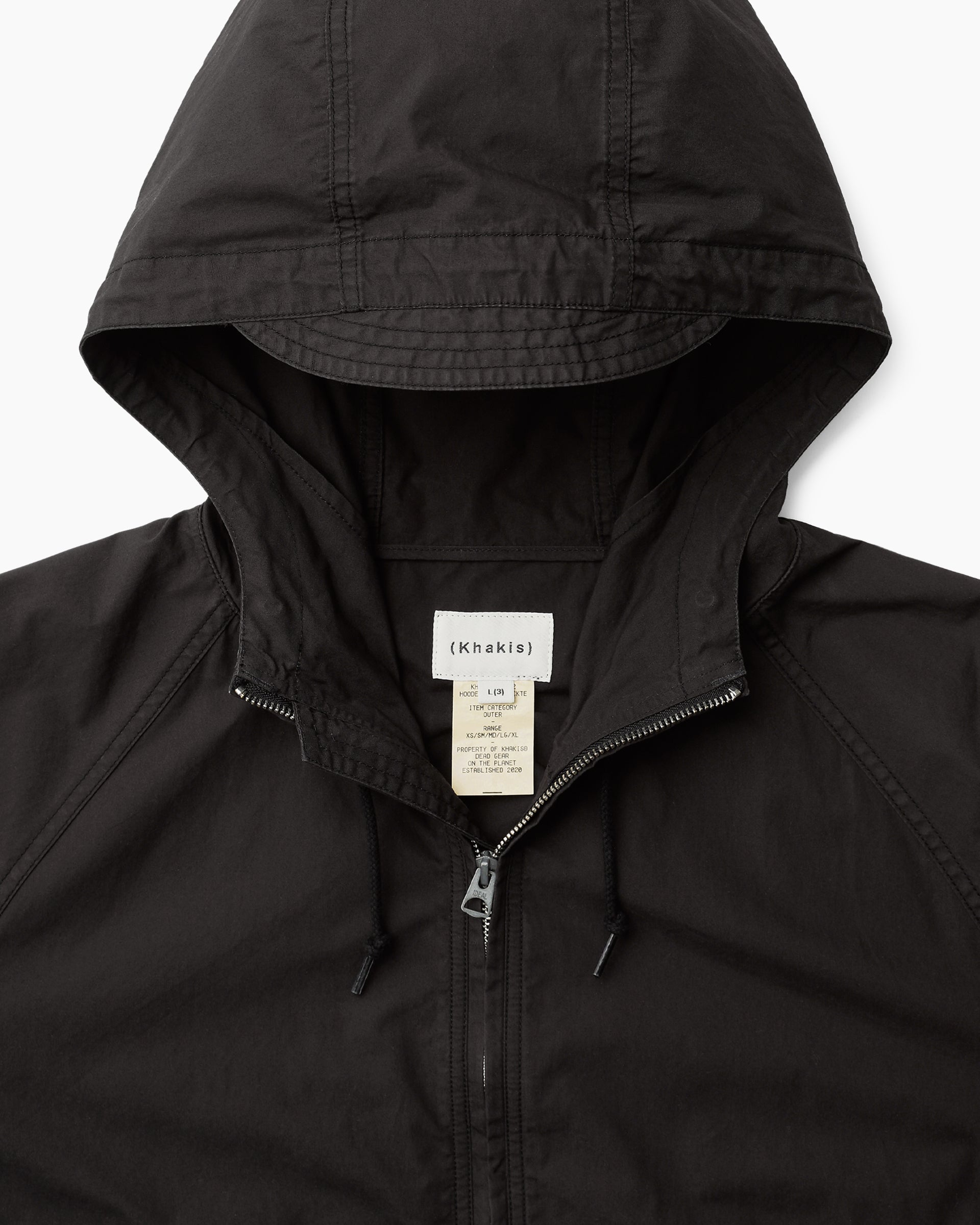 Khakis - Hooded Wind Jacket (Black) product image 2 | TRAB K-Fashion Australia