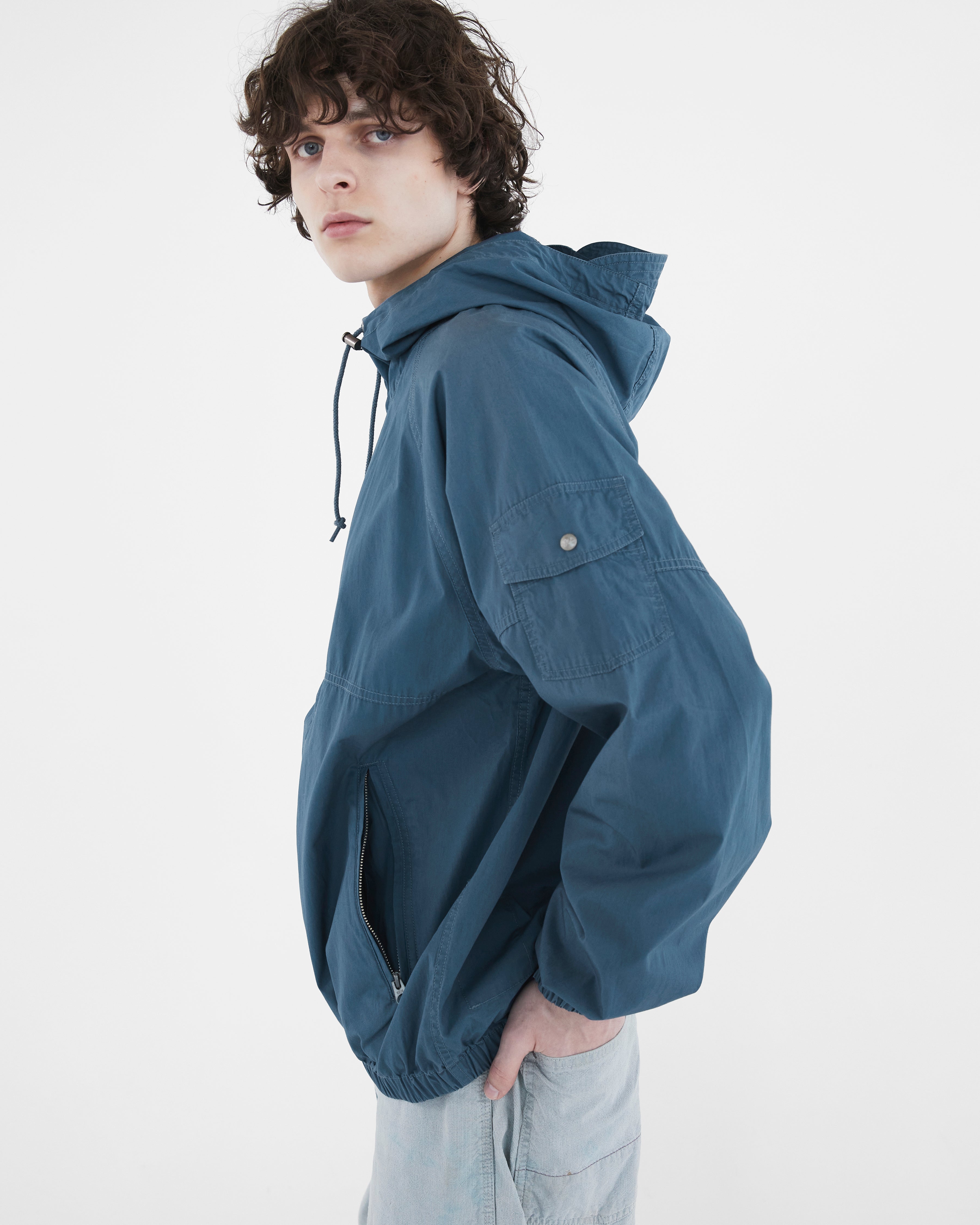Khakis - Hooded Wind Jacket (Faded Blue) product image 6 | TRAB K-Fashion Australia