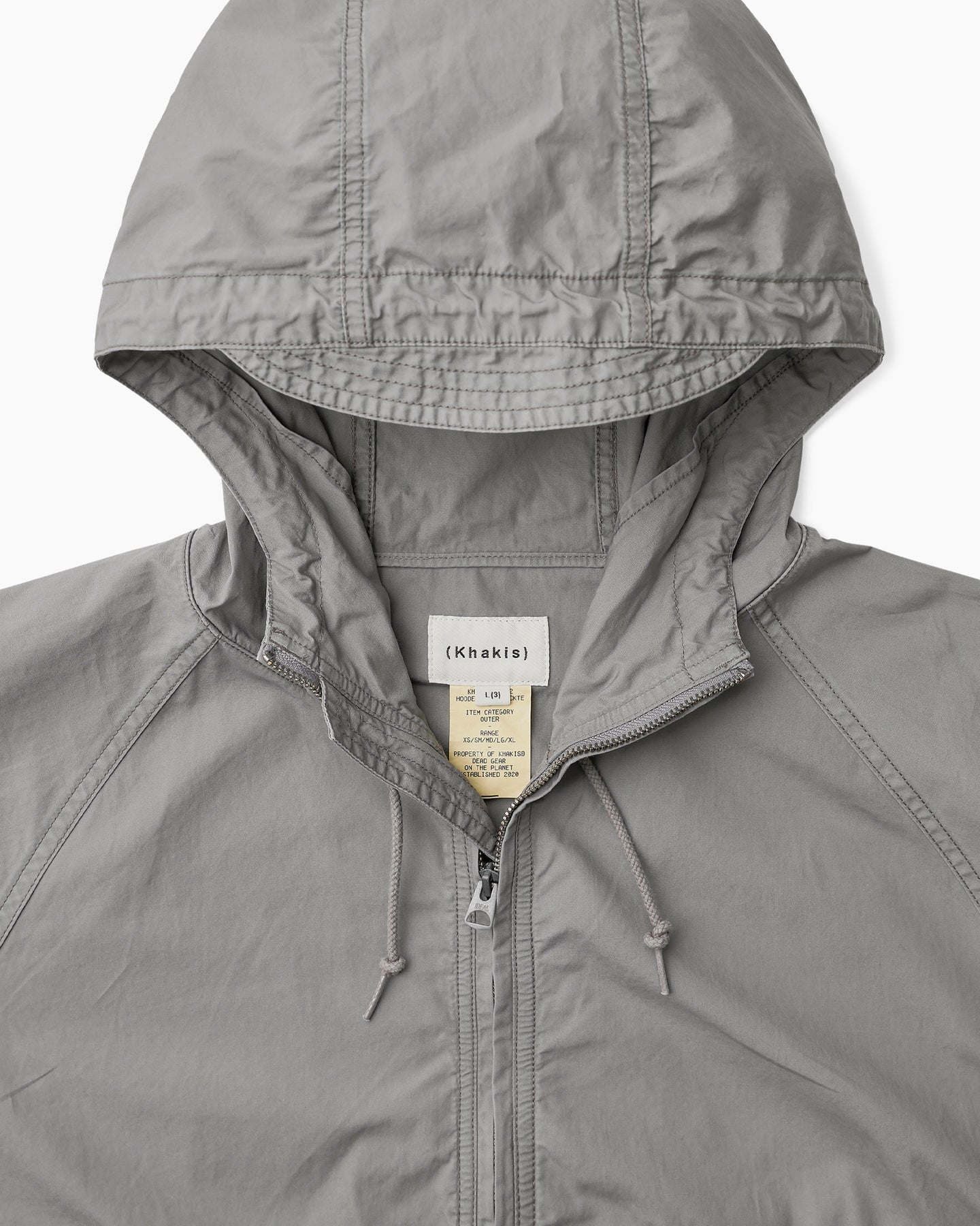 Khakis - Hooded Wind Jacket (Grey) product image 2 | TRAB K-Fashion Australia