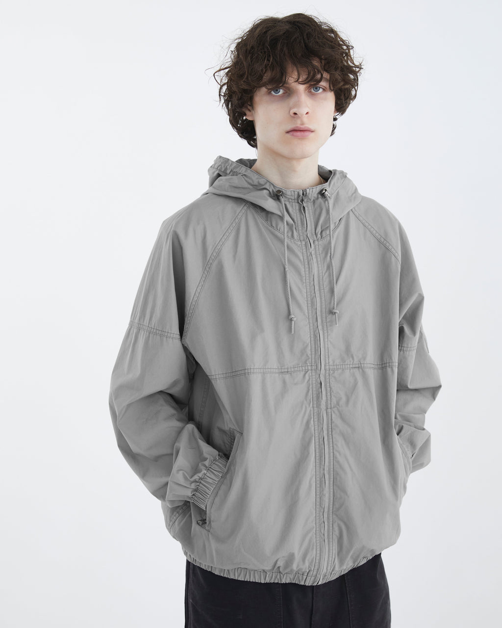 Khakis - Hooded Wind Jacket (Grey) product image 6 | TRAB K-Fashion Australia