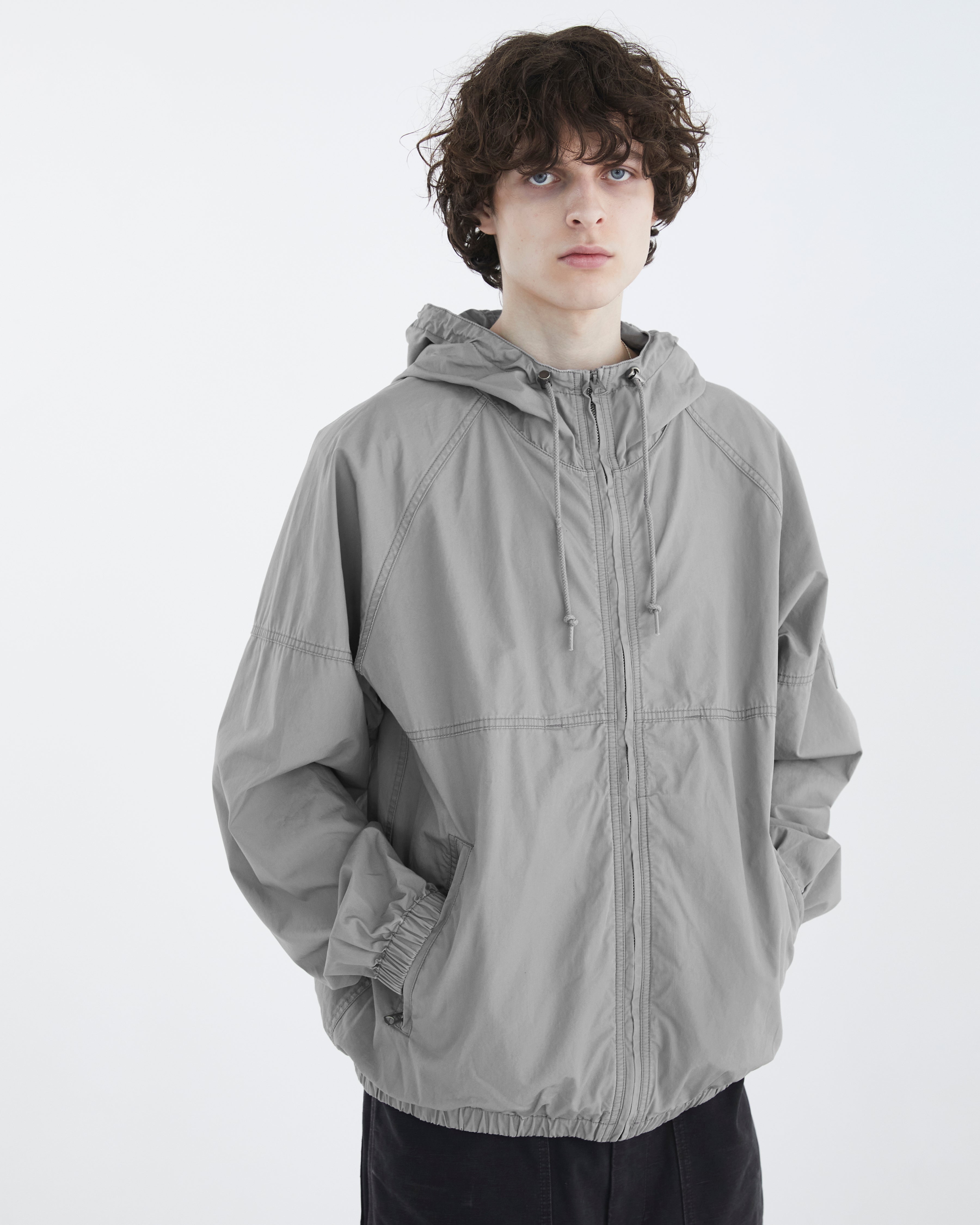 Khakis - Hooded Wind Jacket (Grey) product image 6 | TRAB K-Fashion Australia