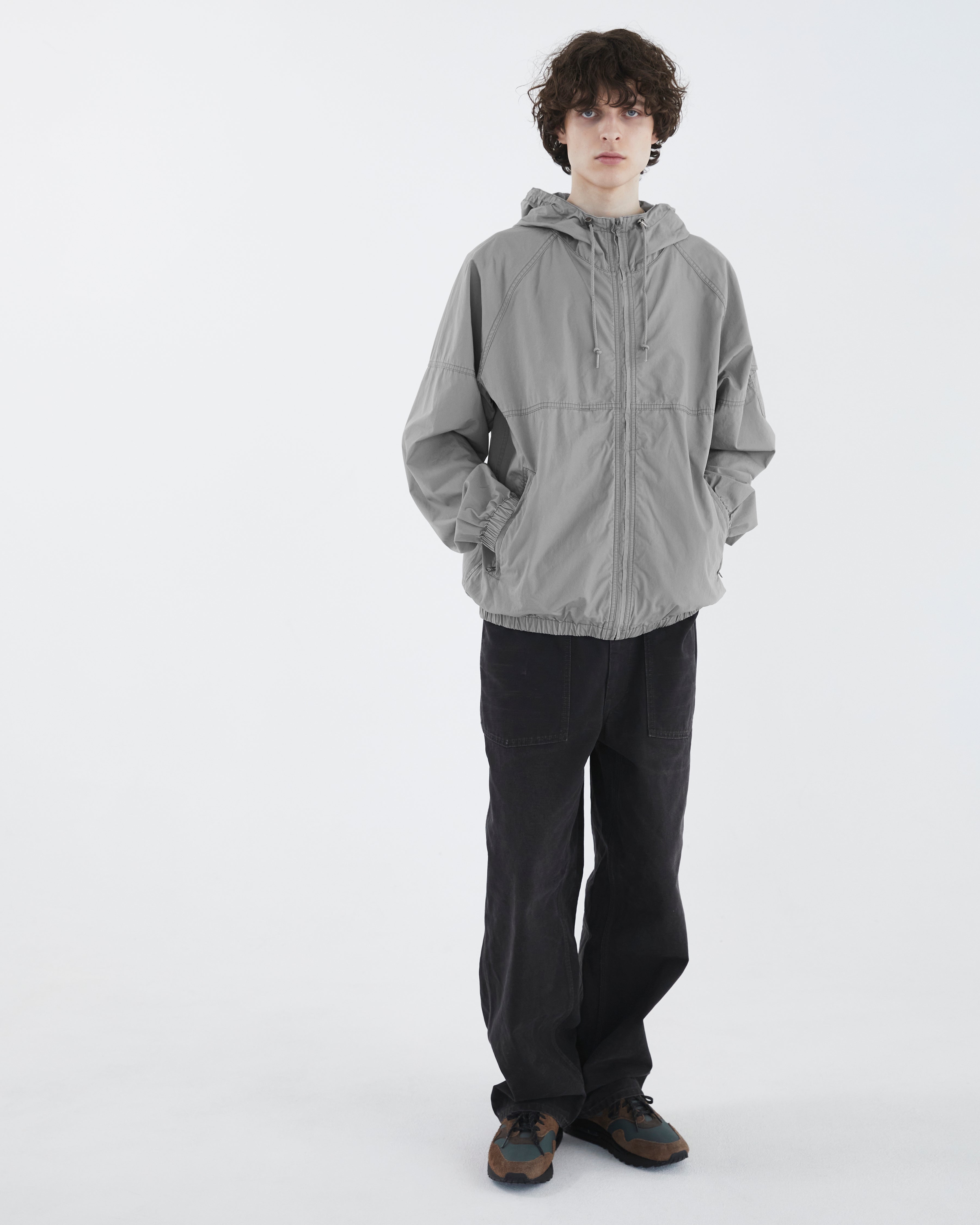 Khakis - Hooded Wind Jacket (Grey) product image 7 | TRAB K-Fashion Australia