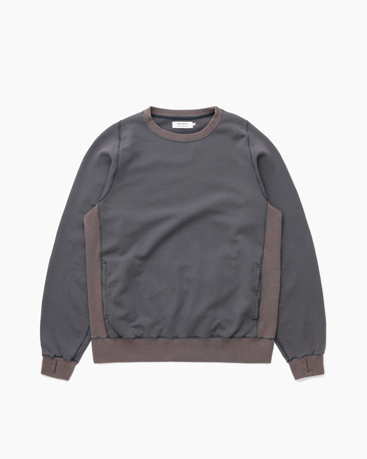 Khakis - Nonnative Dweller Crew Pullover Cotton Sweat (Navy) product image 1 | TRAB K-Fashion Australia