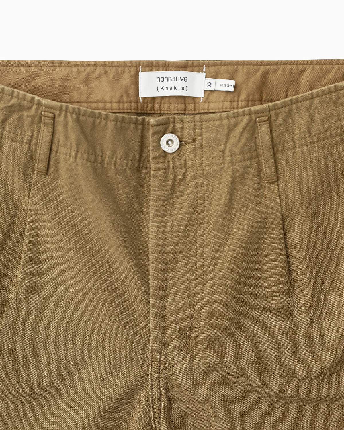Khakis - Nonnative Worker Trousers C/Li Canvas (Beige) product image 2 | TRAB K-Fashion Australia