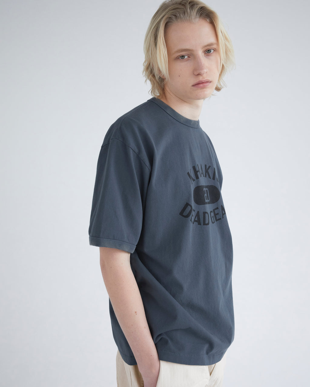 Khakis - Major Ringer Tee (Dark Blue) product image 4 | TRAB K-Fashion Australia