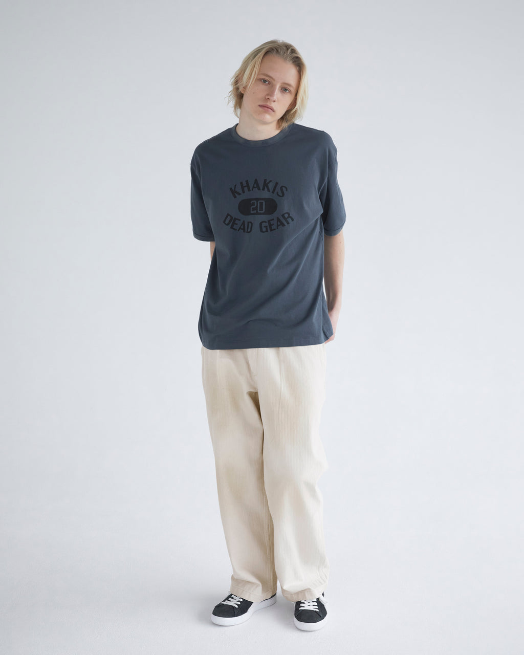 Khakis - Major Ringer Tee (Dark Blue) product image 5 | TRAB K-Fashion Australia