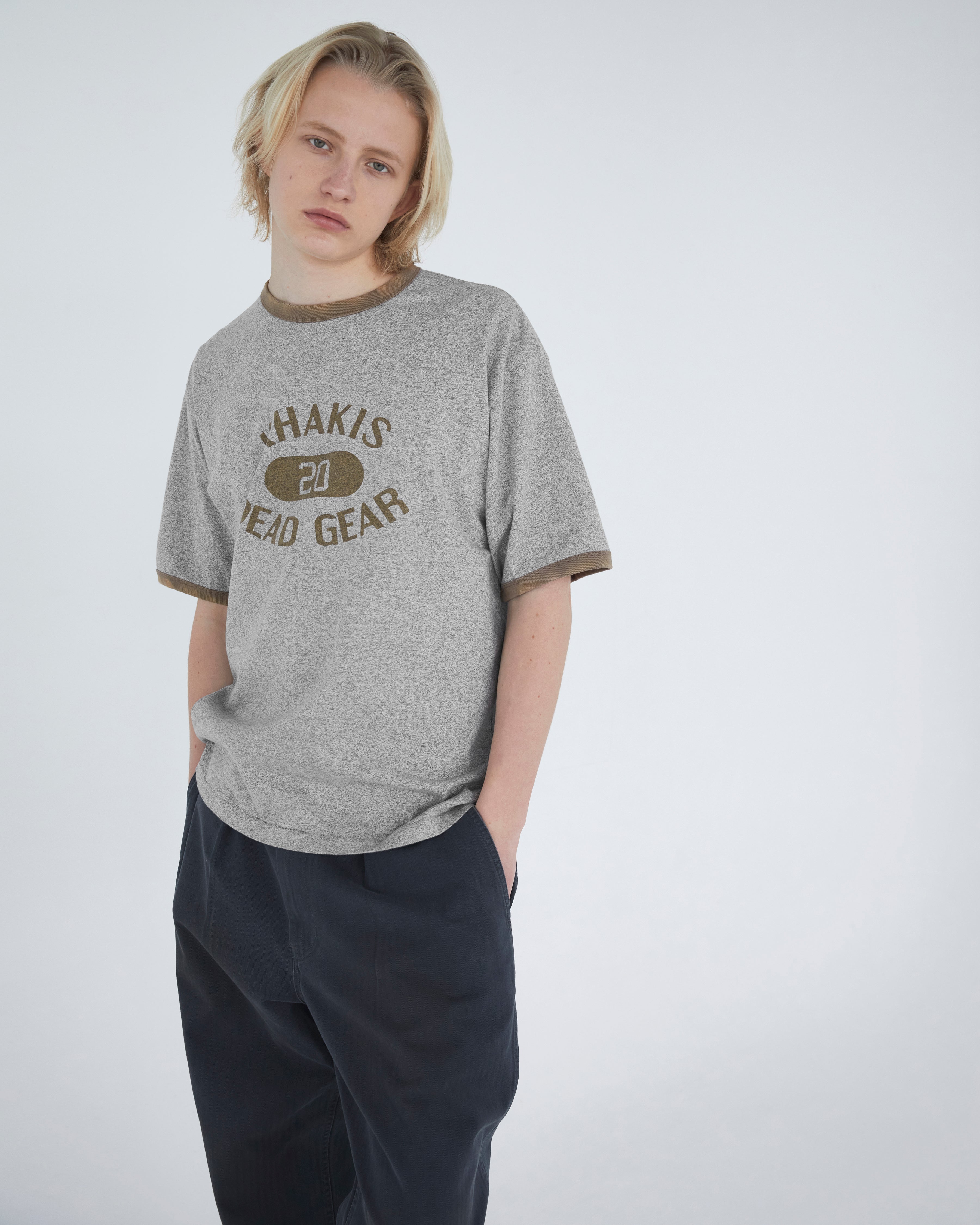 Khakis - Major Ringer Tee (Grey) product image 4 | TRAB K-Fashion Australia