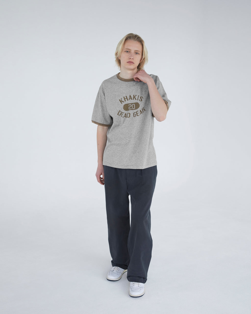 Khakis - Major Ringer Tee (Grey) product image 5 | TRAB K-Fashion Australia