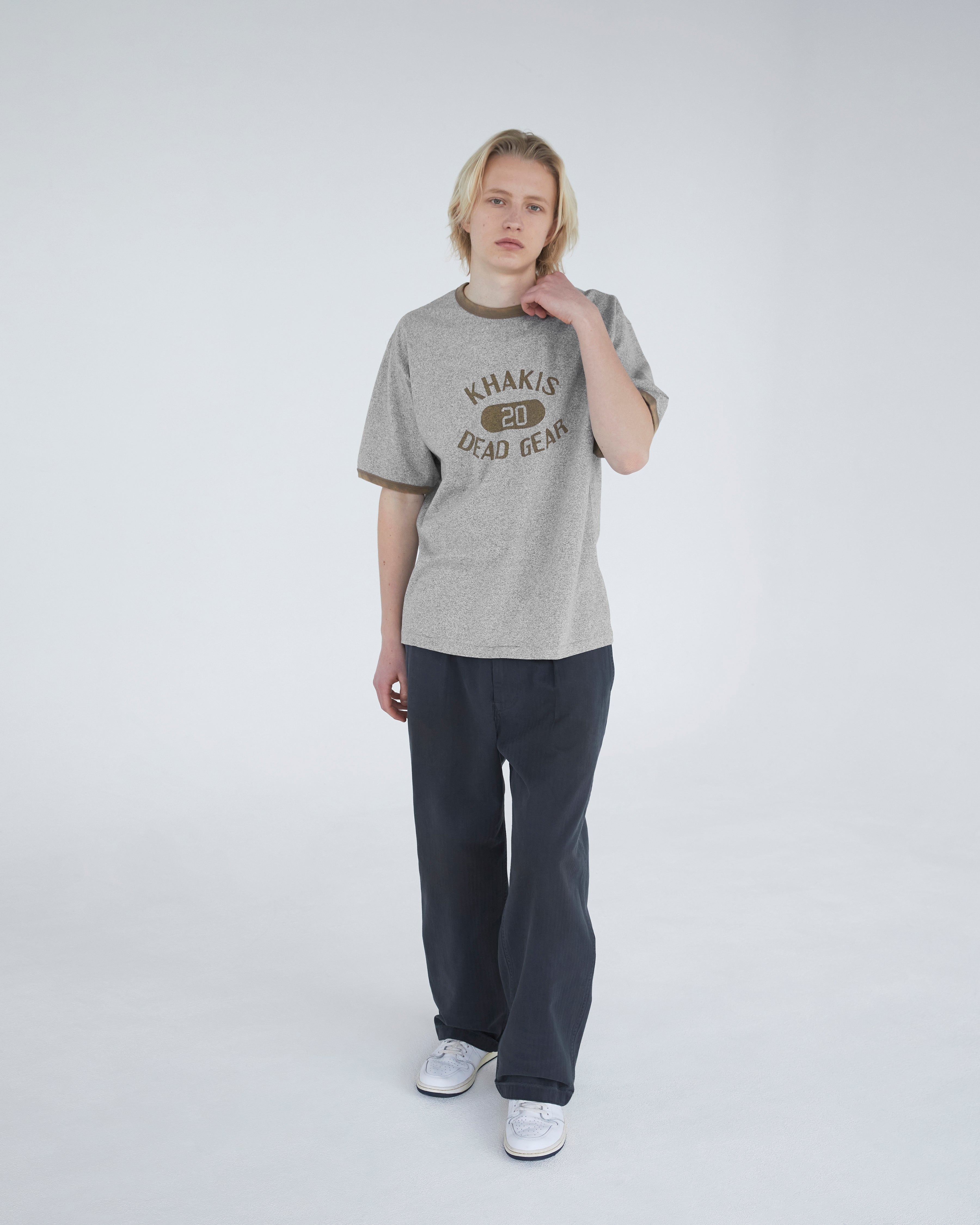 Khakis - Major Ringer Tee (Grey) product image 5 | TRAB K-Fashion Australia