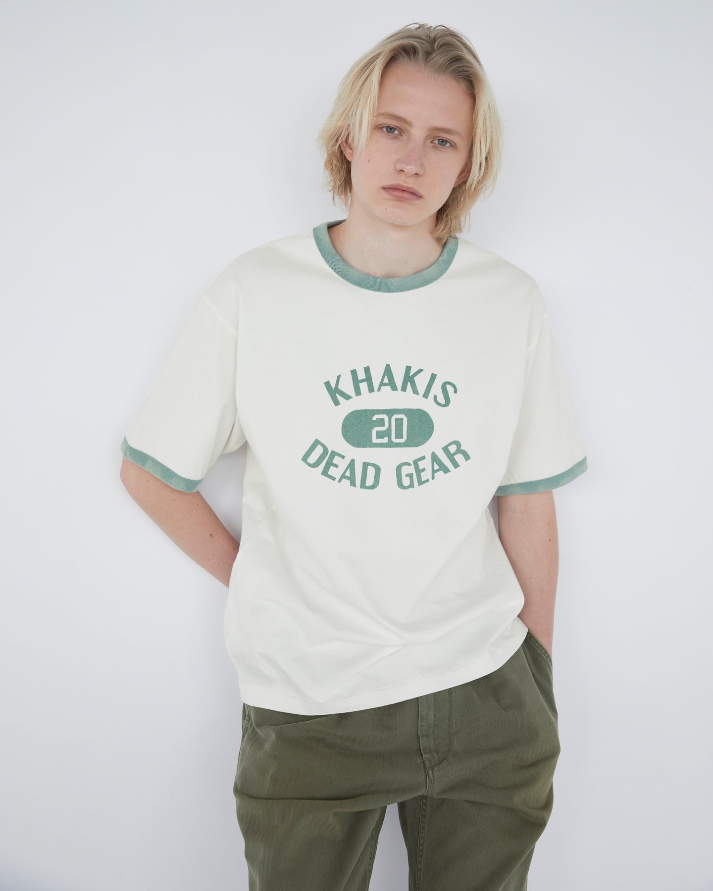 Khakis - Major Ringer Tee (White) product image 4 | TRAB K-Fashion Australia