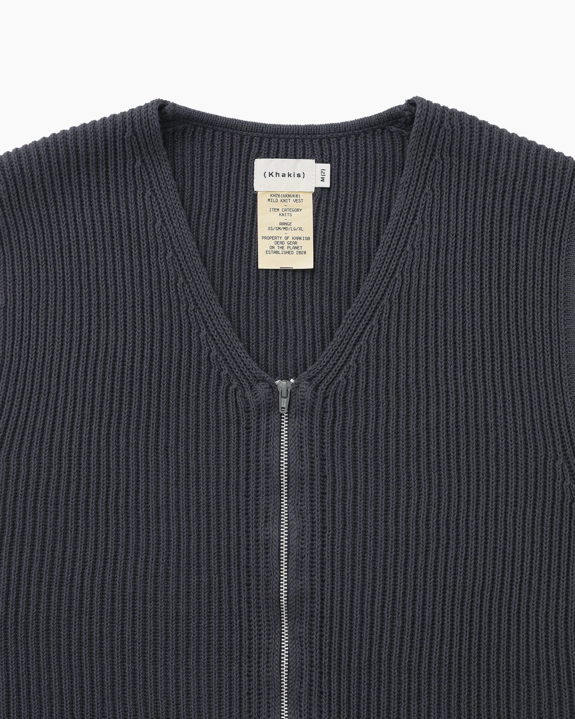 Khakis - Milo Knit Vest (Coal) product image 2 | TRAB K-Fashion Australia