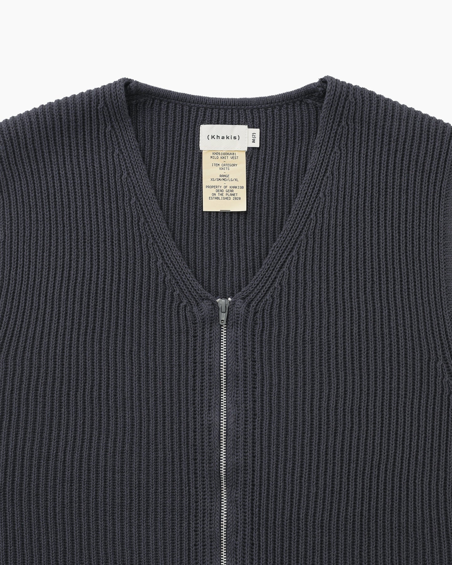 Khakis - Milo Knit Vest (Coal) product image 2 | TRAB K-Fashion Australia