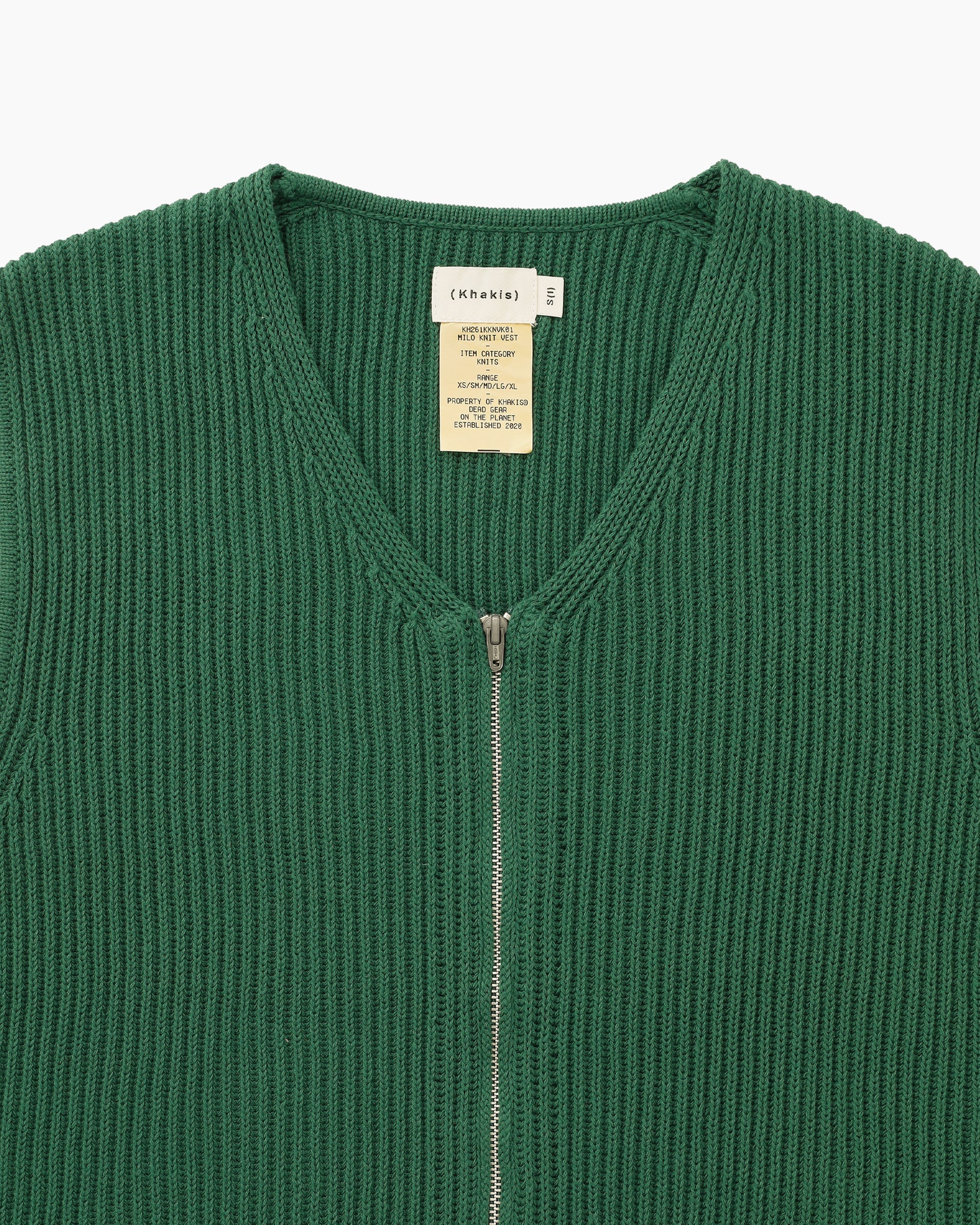 Khakis - Milo Knit Vest (Green) product image 2 | TRAB K-Fashion Australia