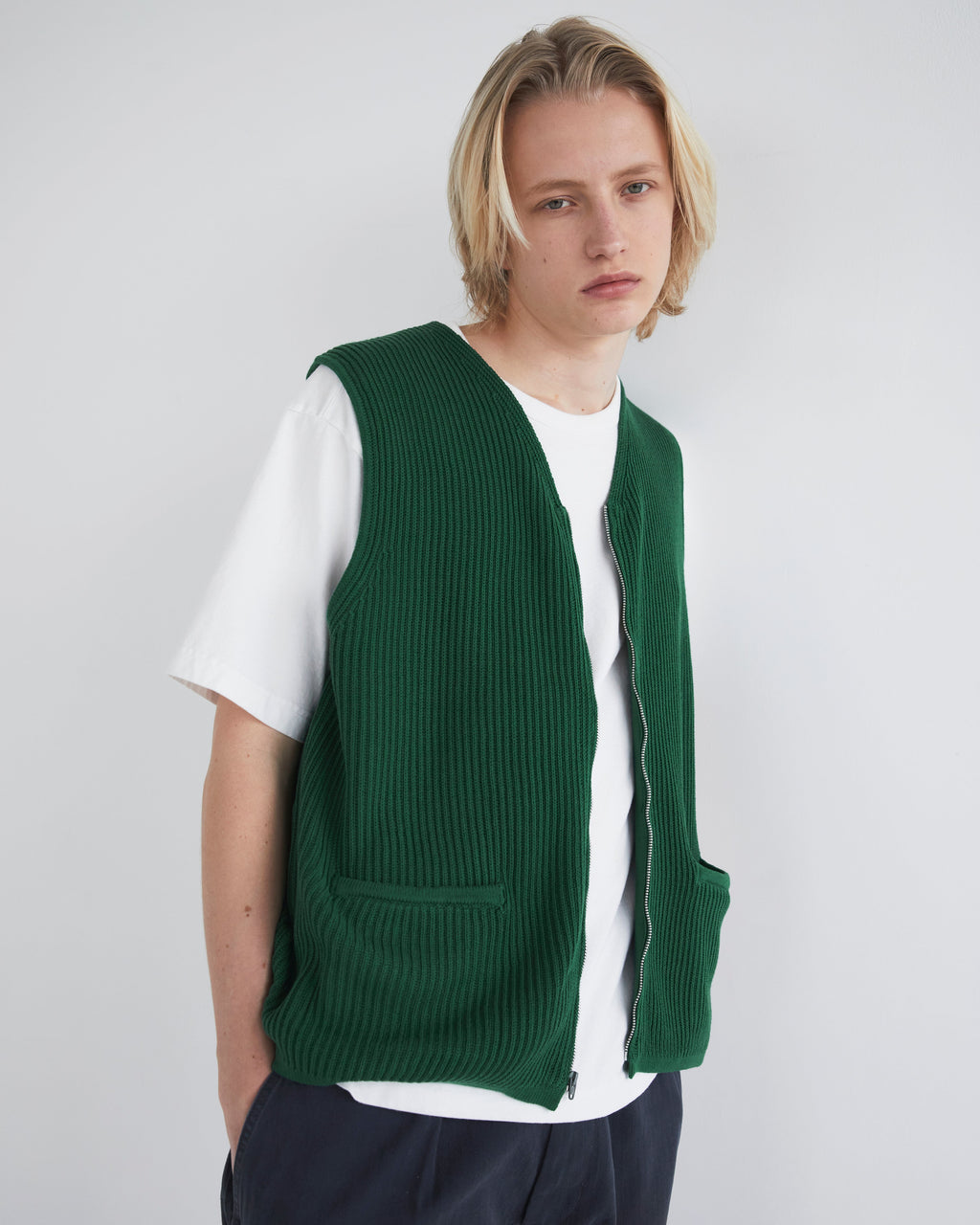 Khakis - Milo Knit Vest (Green) product image 5 | TRAB K-Fashion Australia