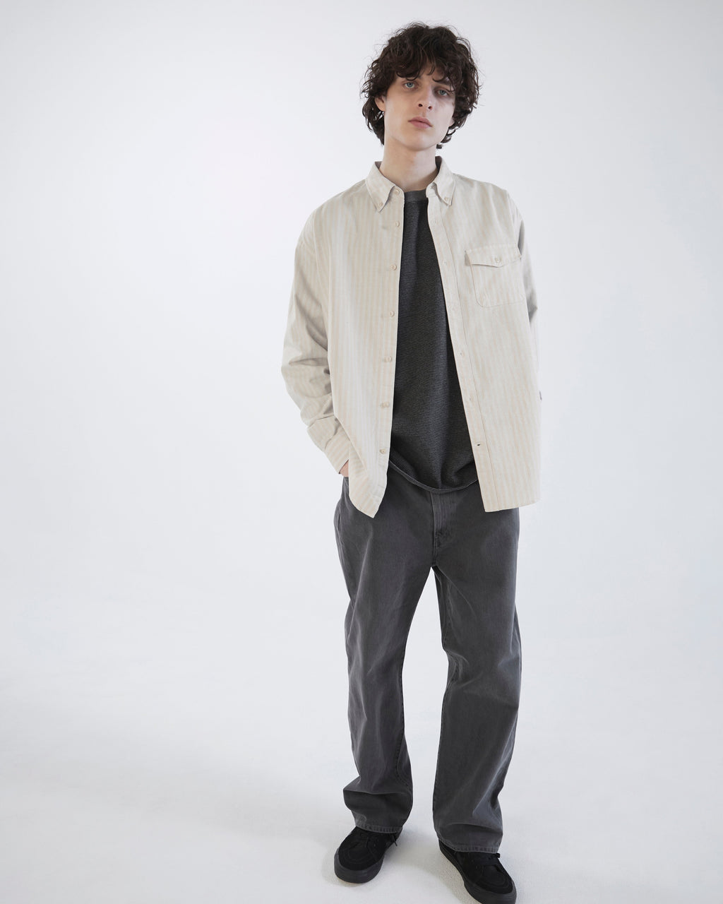 Khakis - Oxford Club Shirt (Beige) product image 7 | TRAB K-Fashion Australia