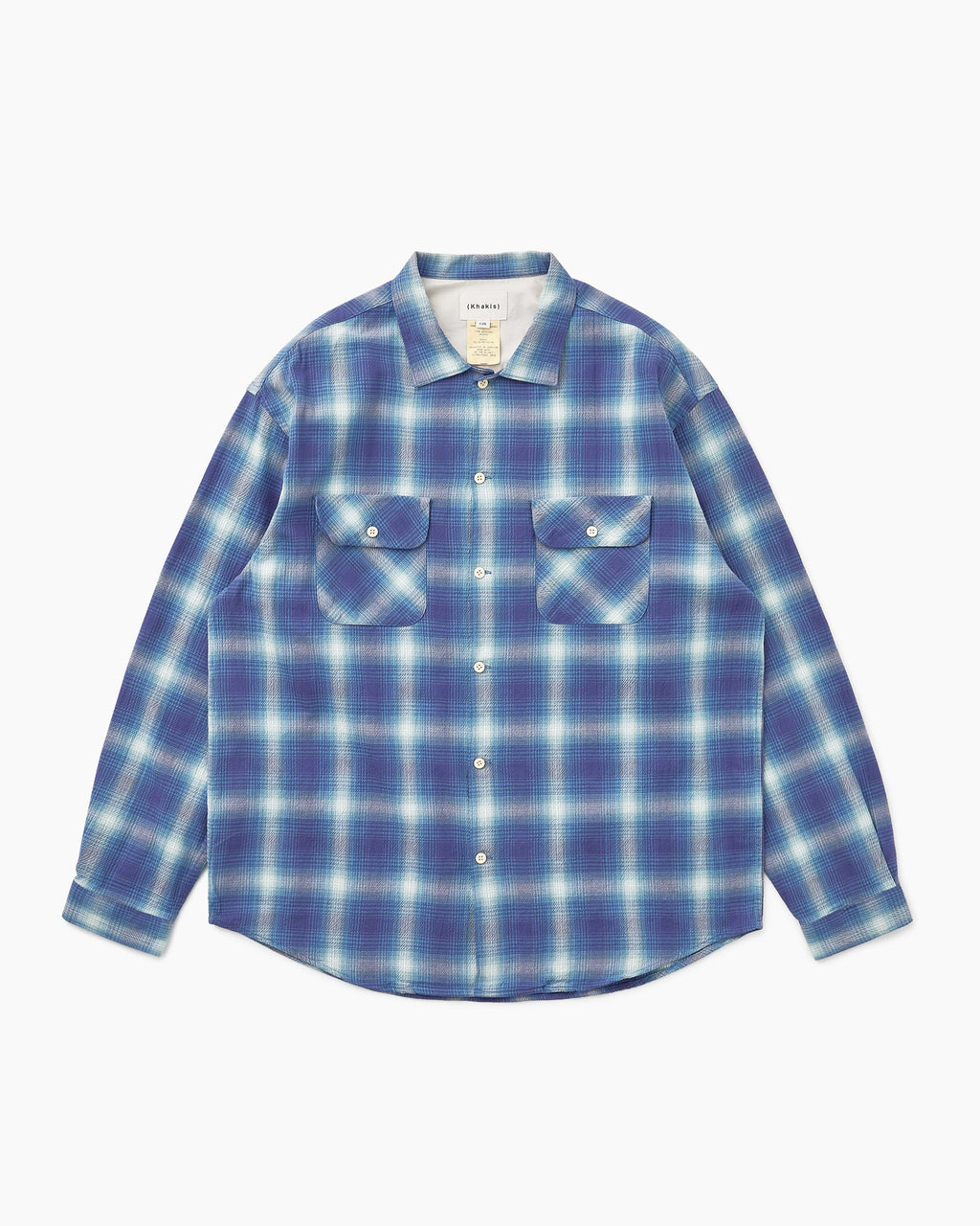 Khakis - Shadow Plaid Shirt (Blue) product image 1 | TRAB K-Fashion Australia