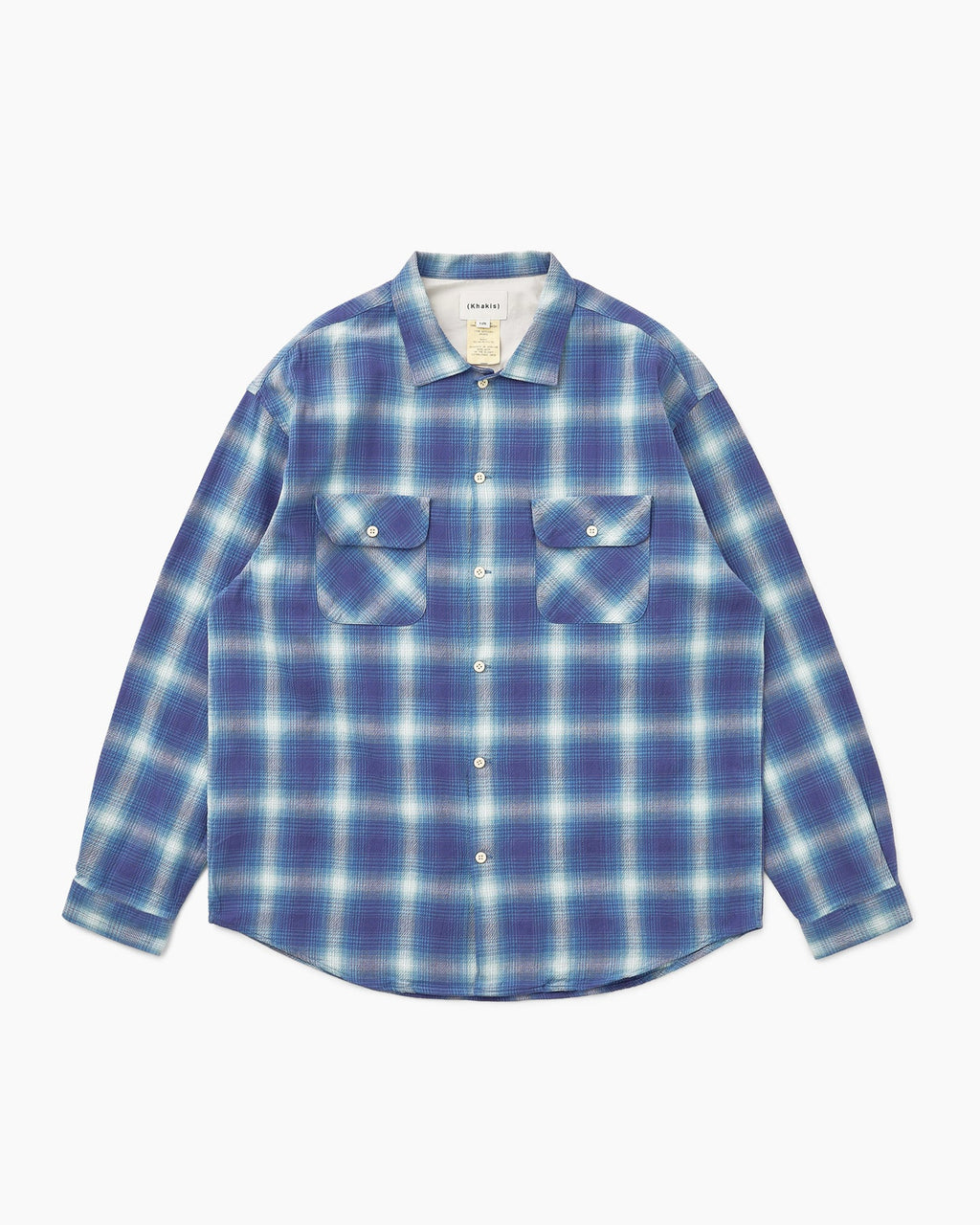 Khakis - Shadow Plaid Shirt (Blue) product image 1 | TRAB K-Fashion Australia