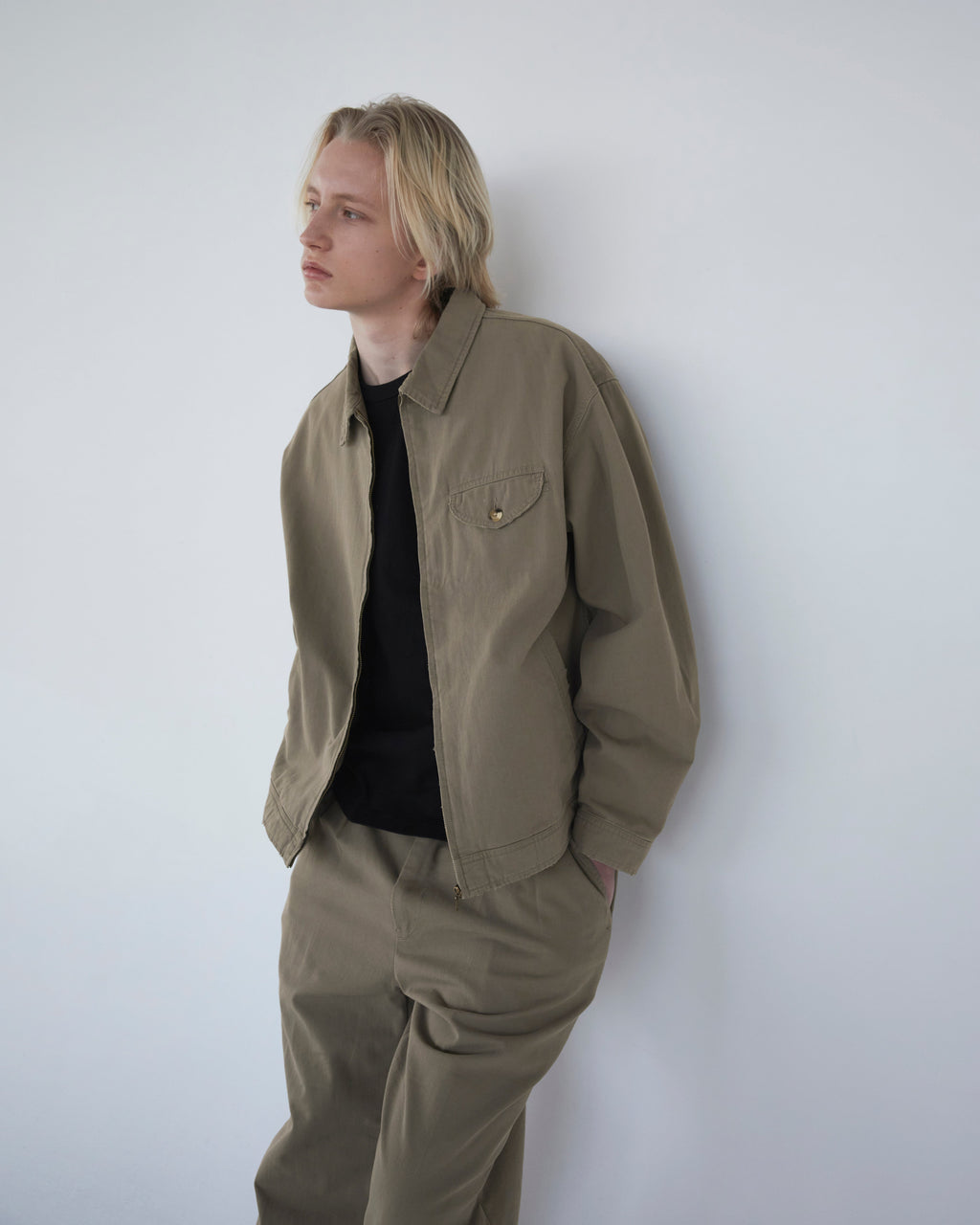 Khakis - Slub Swing Jacket (Covert Grey) product image 9 | TRAB K-Fashion Australia