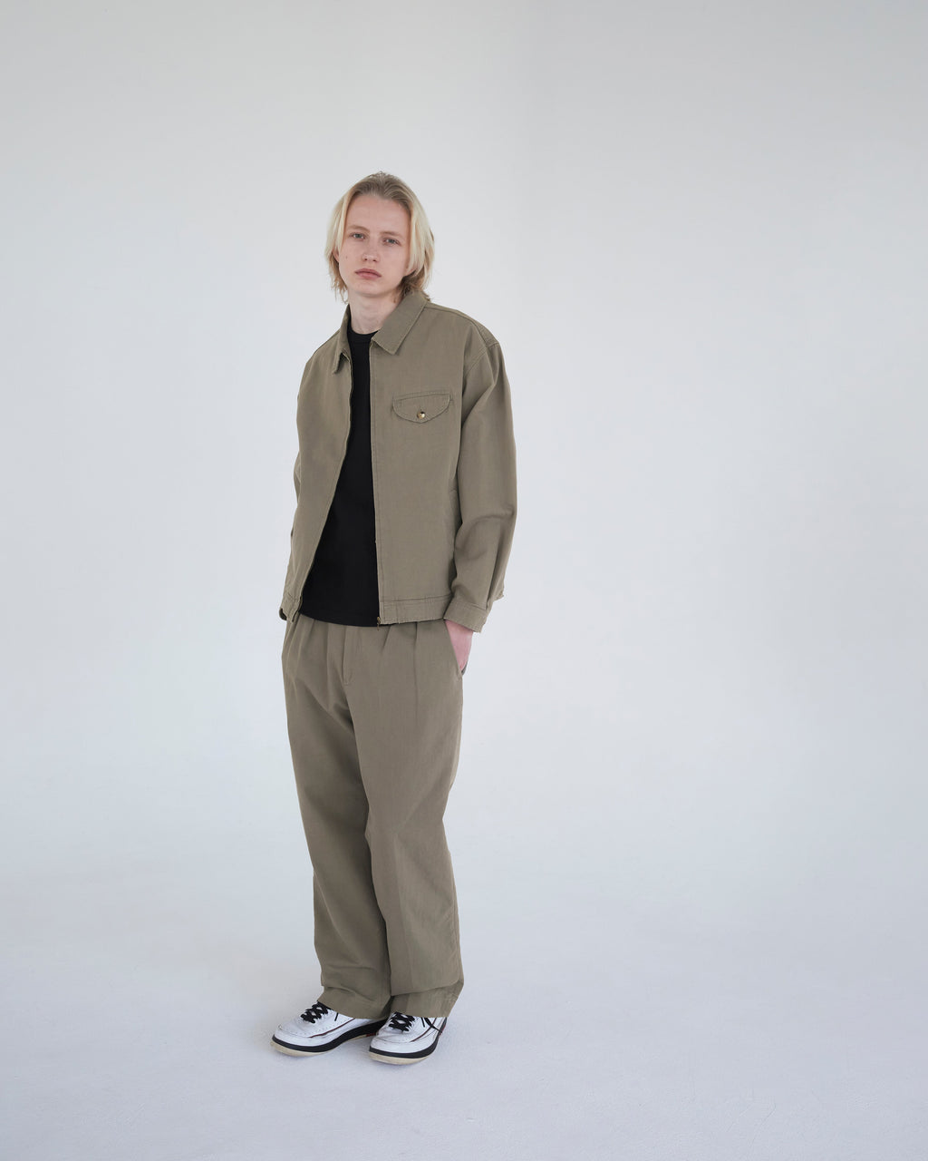 Khakis - Slub Swing Jacket (Covert Grey) product image 8 | TRAB K-Fashion Australia