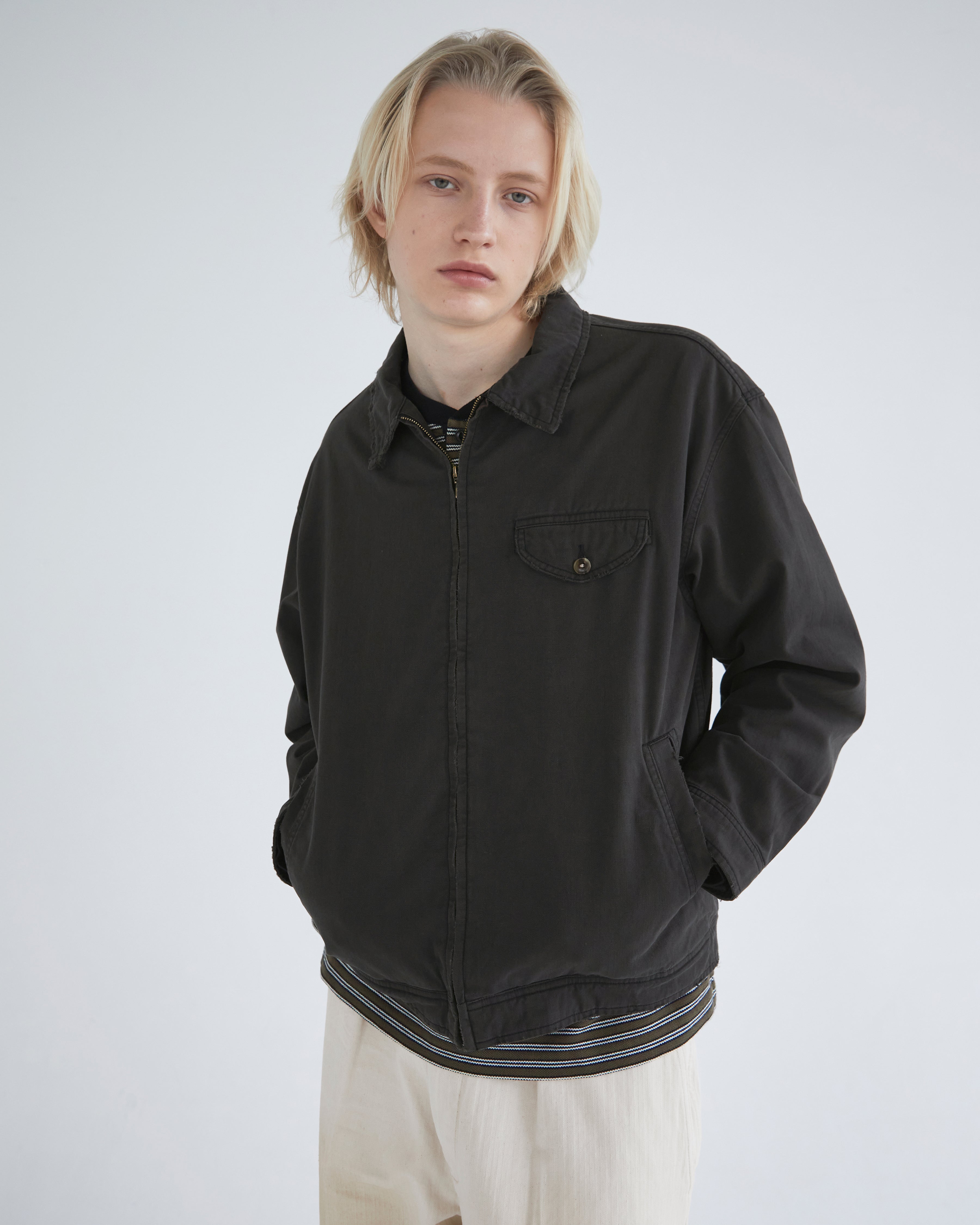 Khakis - Slub Swing Jacket (Faded Black) product image 7 | TRAB K-Fashion Australia