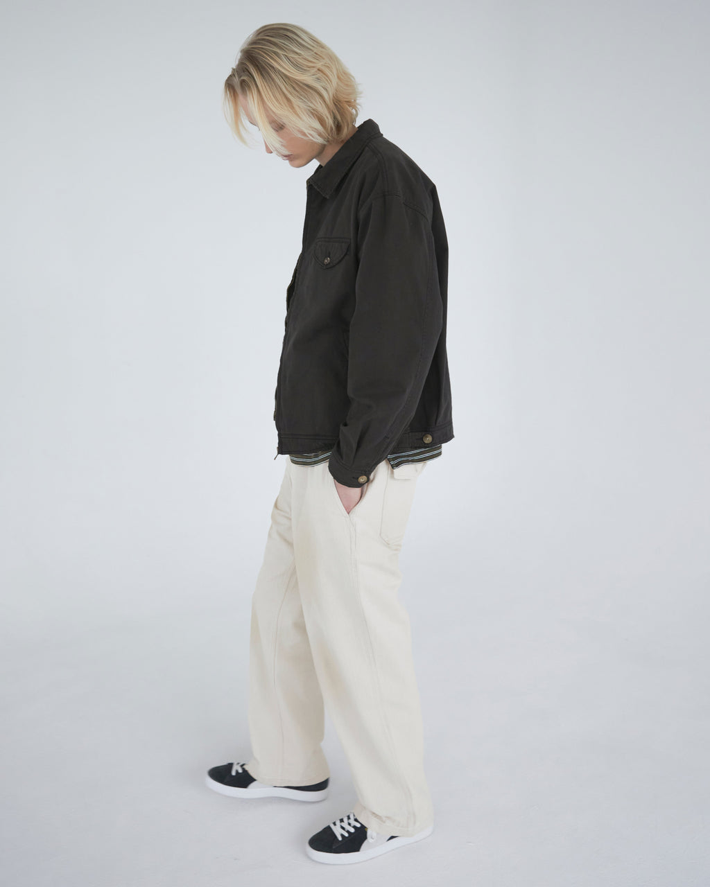 Khakis - Slub Swing Jacket (Faded Black) product image 8 | TRAB K-Fashion Australia