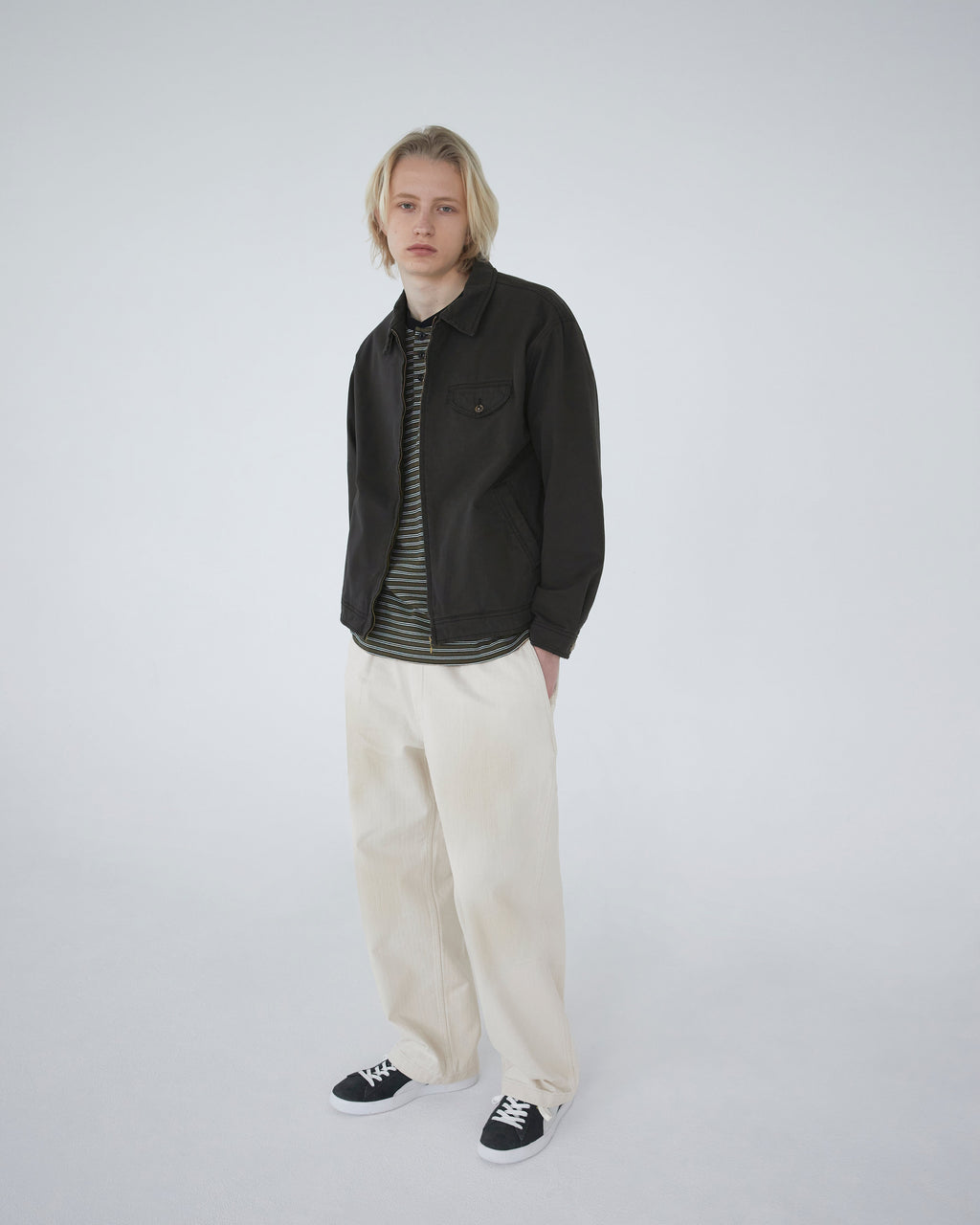 Khakis - Slub Swing Jacket (Faded Black) product image 9 | TRAB K-Fashion Australia