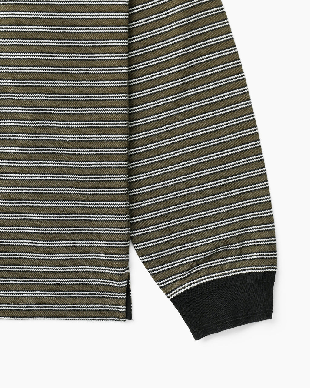 Khakis - Stripe Henley L/S Tee (Olive) product image 3 | TRAB K-Fashion Australia
