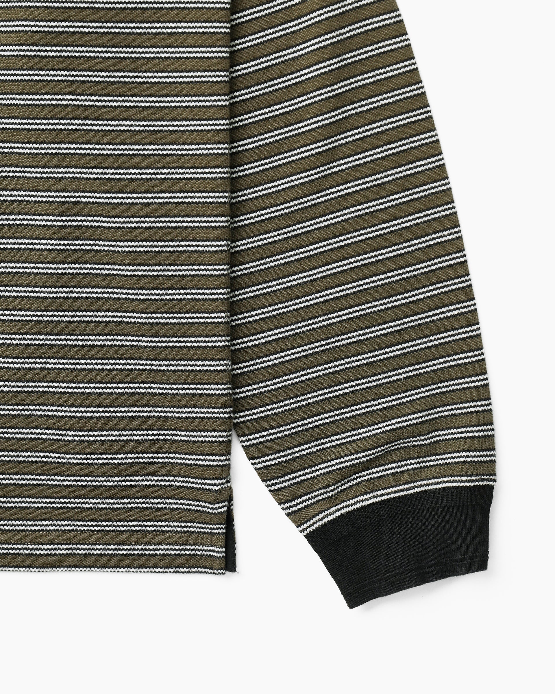 Khakis - Stripe Henley L/S Tee (Olive) product image 3 | TRAB K-Fashion Australia