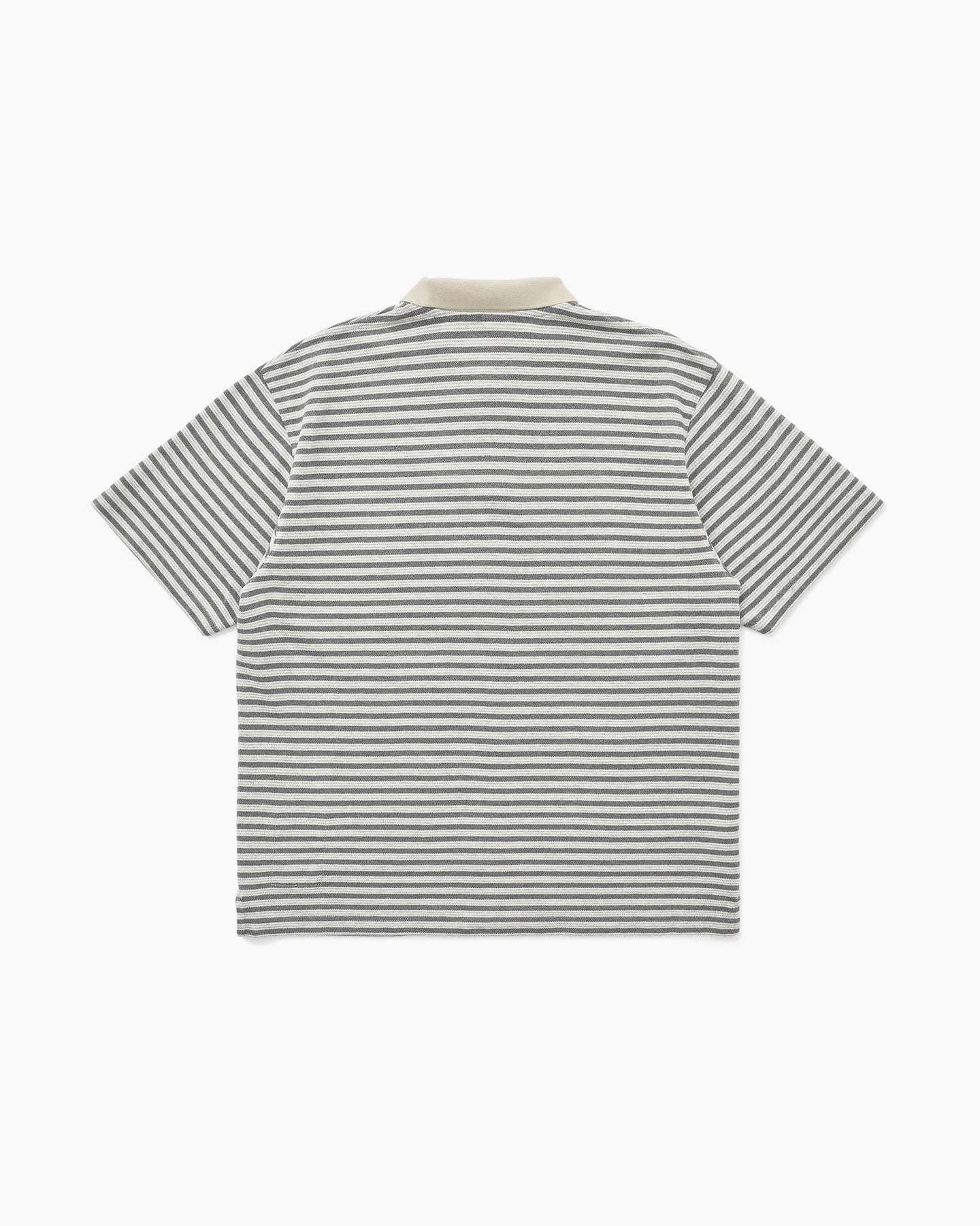 Khakis - Stripe S/S Polo (Grey) product image 3 | TRAB K-Fashion Australia