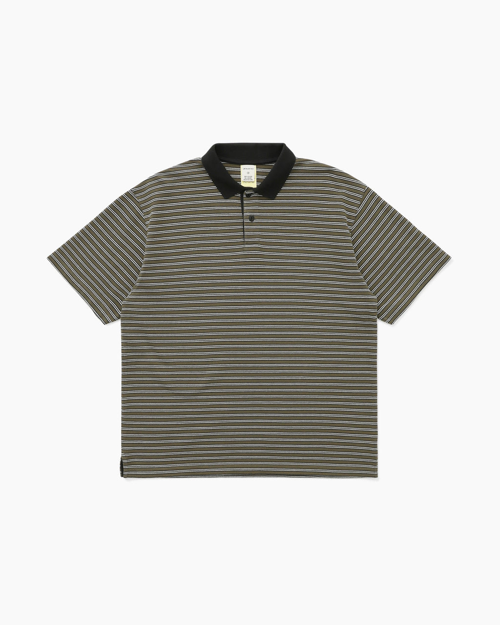 Khakis - Stripe S/S Polo (Olive) product image 1 | TRAB K-Fashion Australia