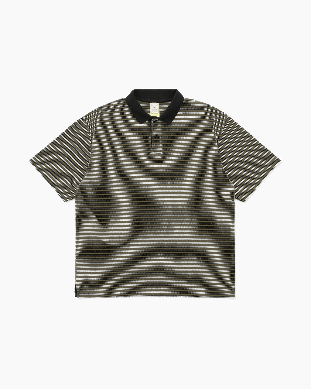 Khakis - Stripe S/S Polo (Olive) product image 1 | TRAB K-Fashion Australia