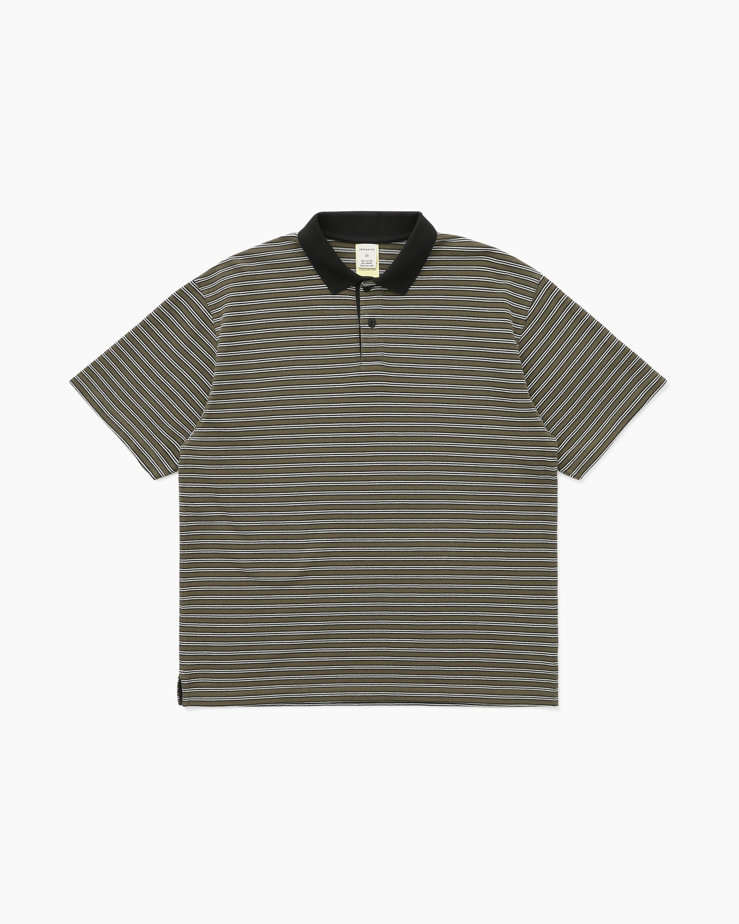 Khakis - Stripe S/S Polo (Olive) product image 1 | TRAB K-Fashion Australia