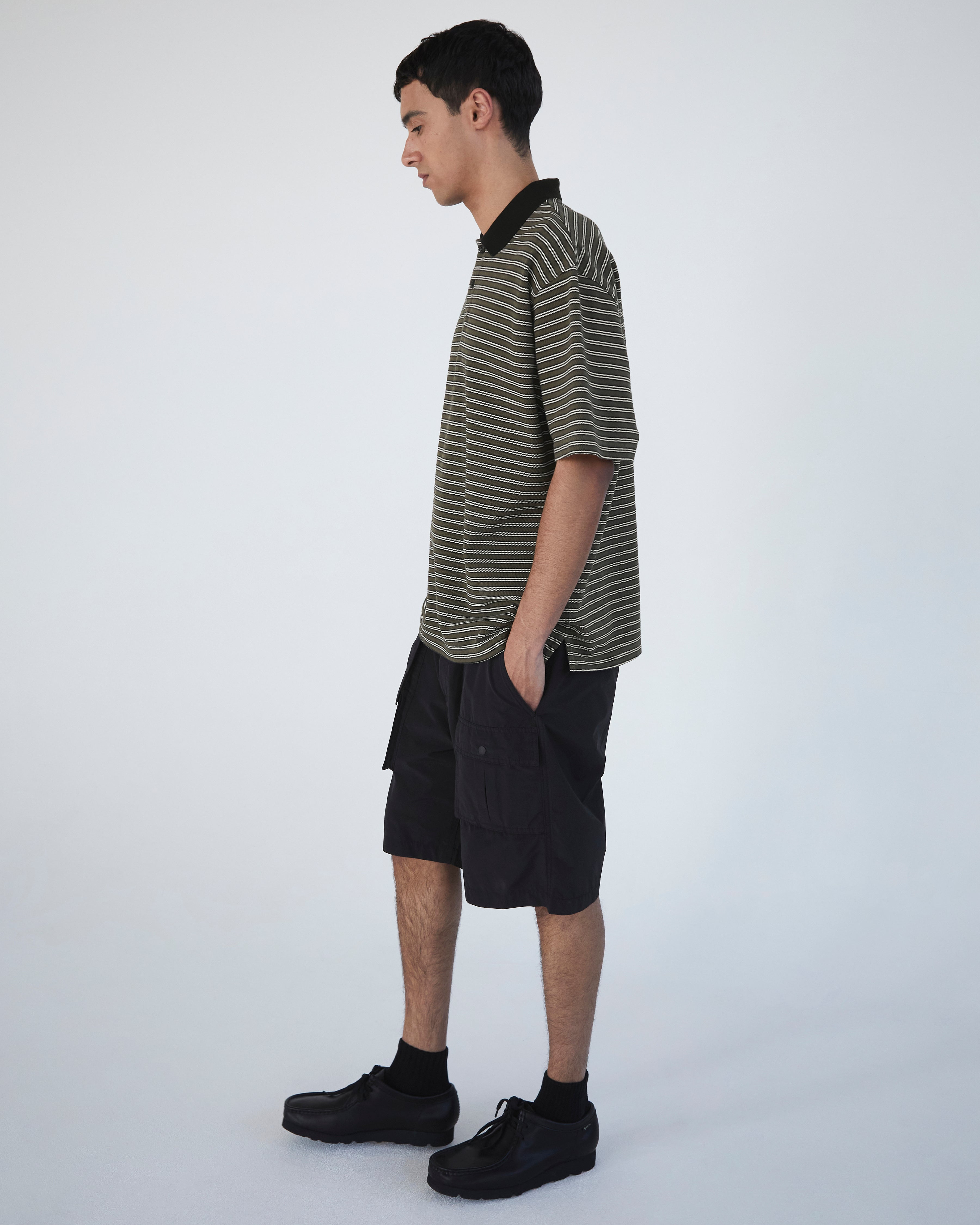 Khakis - Stripe S/S Polo (Olive) product image 5 | TRAB K-Fashion Australia