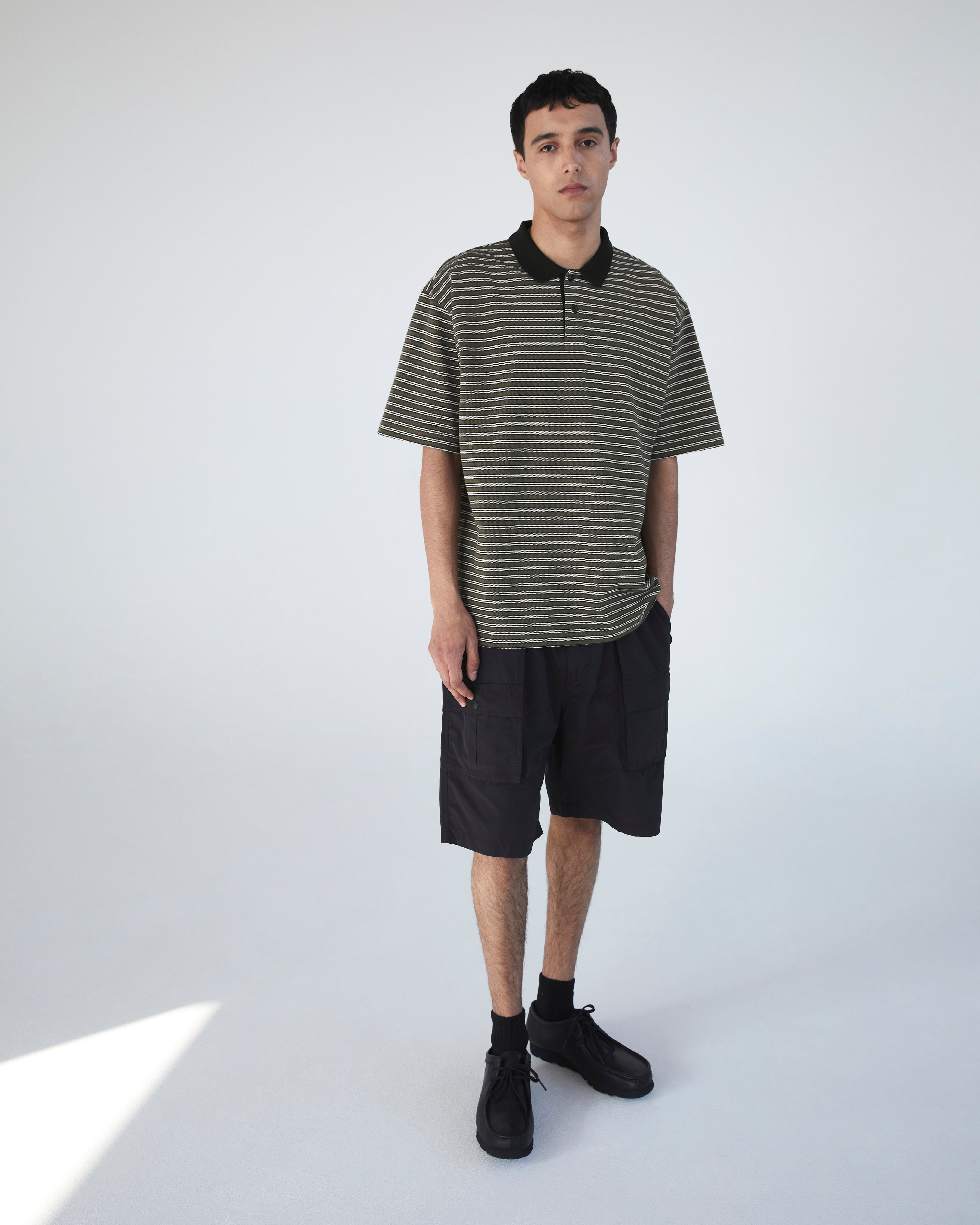 Khakis - Stripe S/S Polo (Olive) product image 6 | TRAB K-Fashion Australia