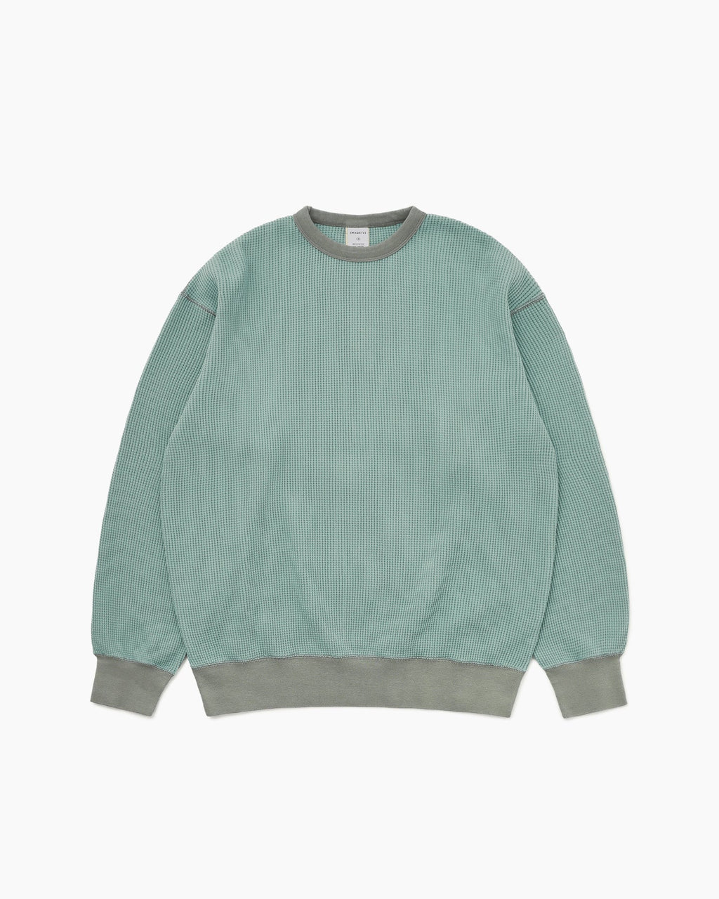 Khakis - Waffle Crewneck Dusty (Teal) product image 1 | TRAB K-Fashion Australia